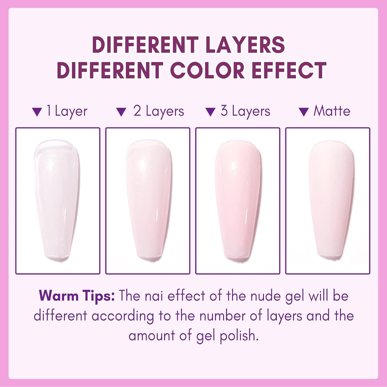 Makartt Gel Nail Polish 15ml, Natural Nude Jelly Pink Glitter, Soak Off UV/LED Gel for DIY Manicure & Nail Art Designs, Home & Salon Use - Soft Whisper - Image 3