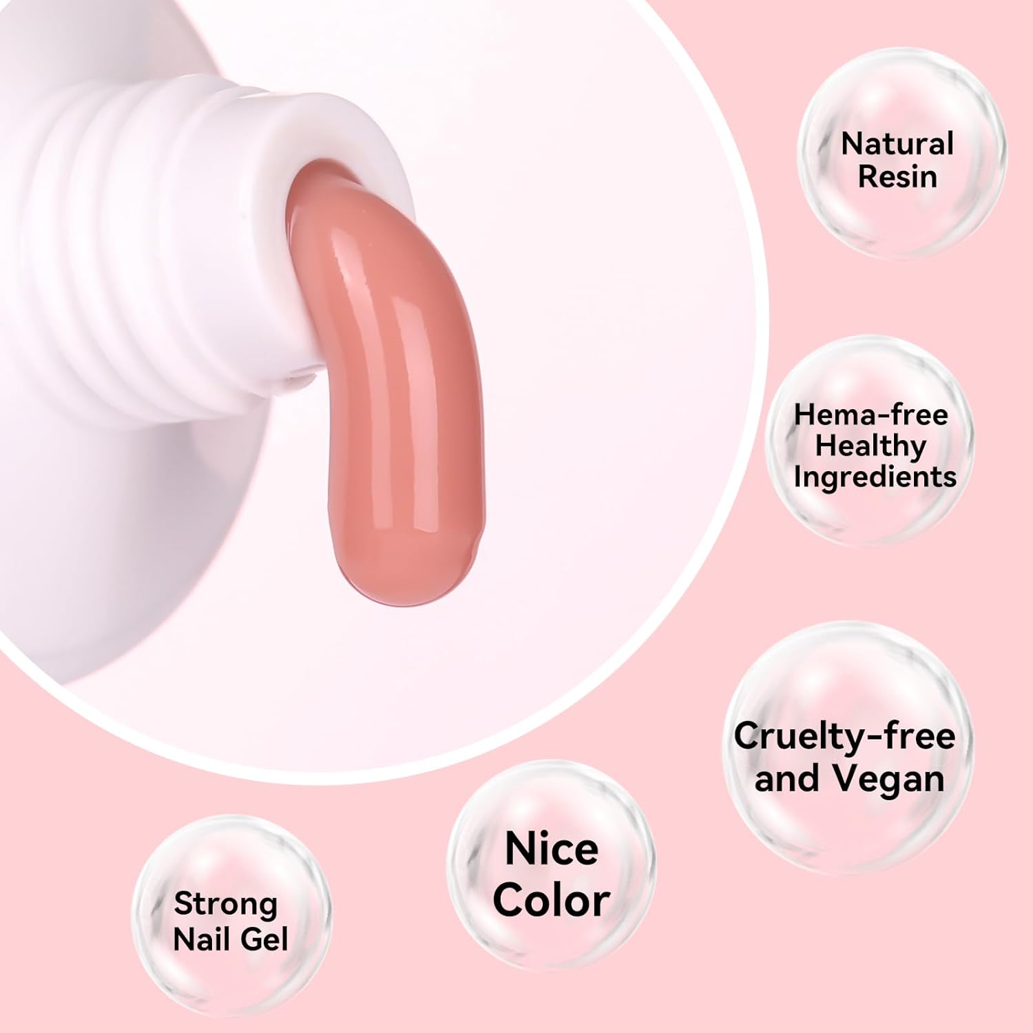 Makartt Poly Nail Gel, 50ML Nude Nature Builder for Nail Extension Elegant All Season Gel Color for 3D Molding Gel Nail Strengtheners-Long-Lasting Supplies for DIY Salon Quality-A Siesta - Image 7