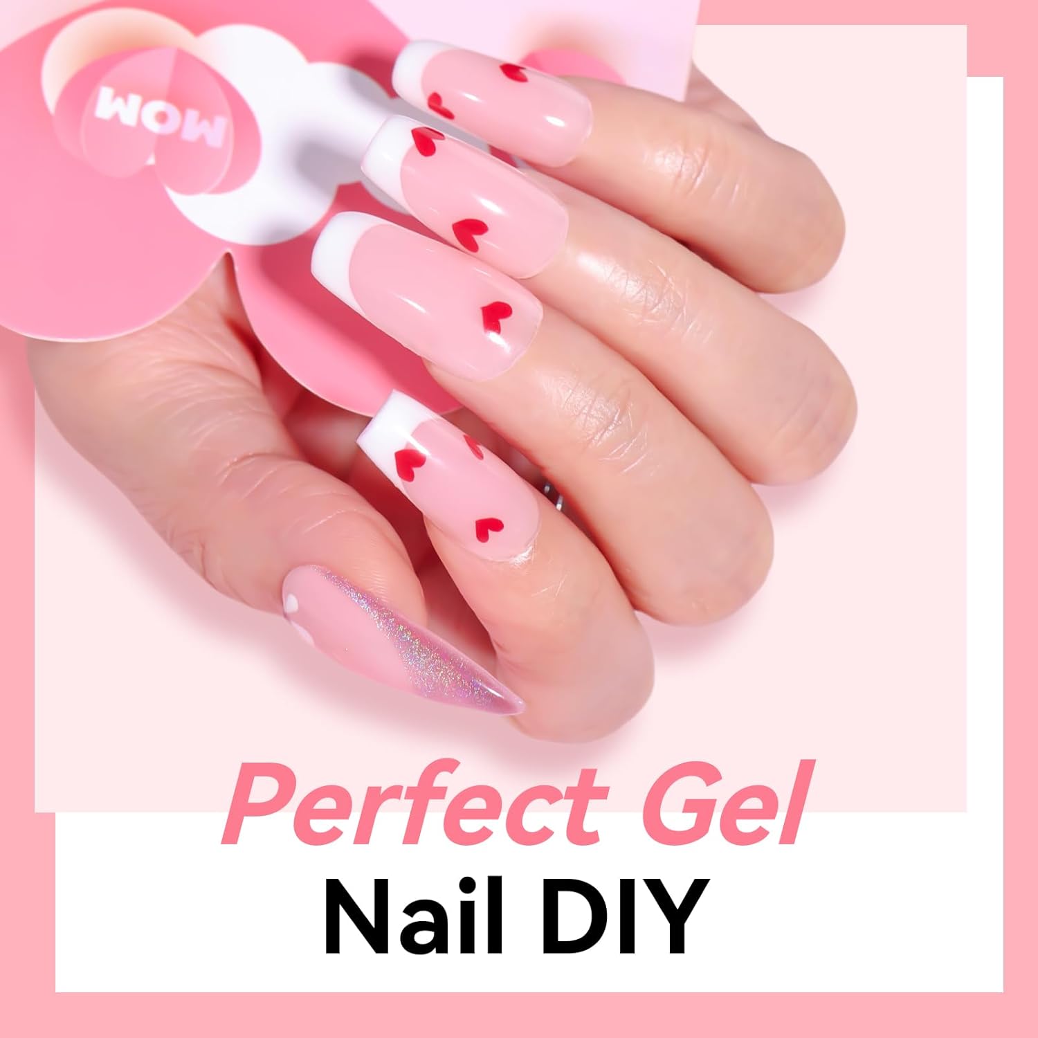 Makartt Poly Nail Gel: Natural Pink 50ML 3D Gel Nail Builder Salon Supplies Easy DIY at Home - Image 7