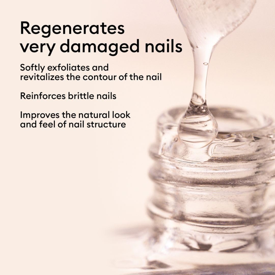 MANUCURIST - S.O.S. Base Coat - Enriched with Vitamins C and B5 - Nail Fortifier - Repairs and Strengthens - Care for Very Damaged Nails - Vegan, Up to 78% Plant-Based - 0.5 fl oz - Image 3