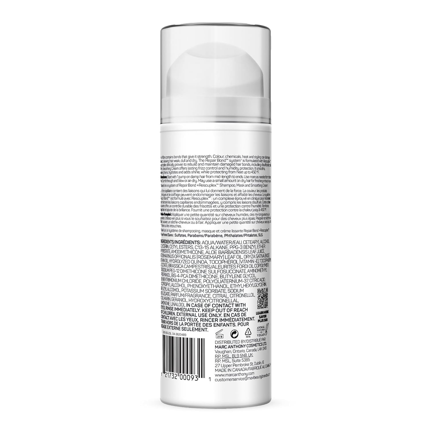 Marc Anthony Anti-Frizz Hair Styling Cream - Smooths, Strengthens & Adds Shine - Image 2