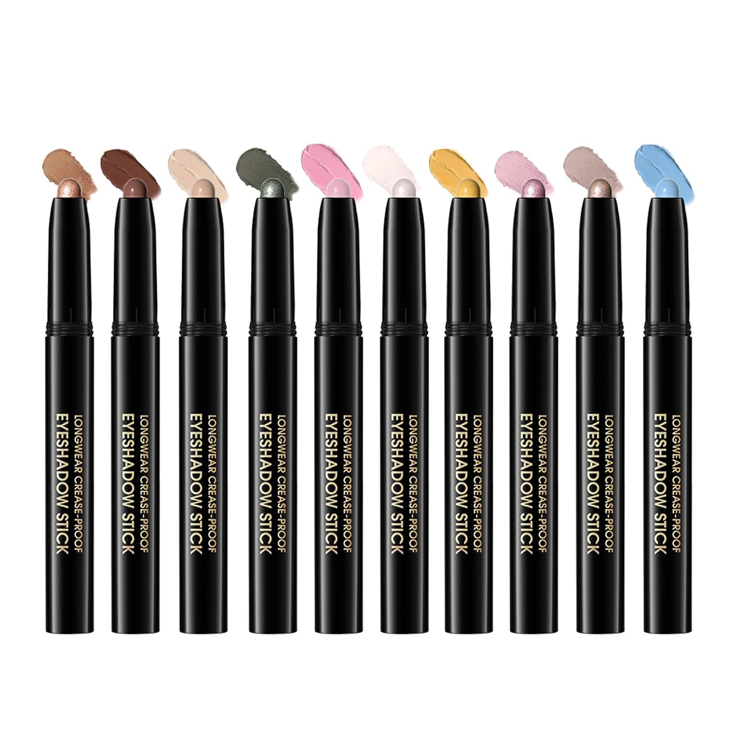 Matte Cream Eyeshadow Stick, Light Blue Eye Shadow Stick for Women【Waterproof】【Long-Lasting】【Ultra-Blendable Formula】 Rotatable Cream Eye Shadow Pencil Crayon (#10) - Image 8