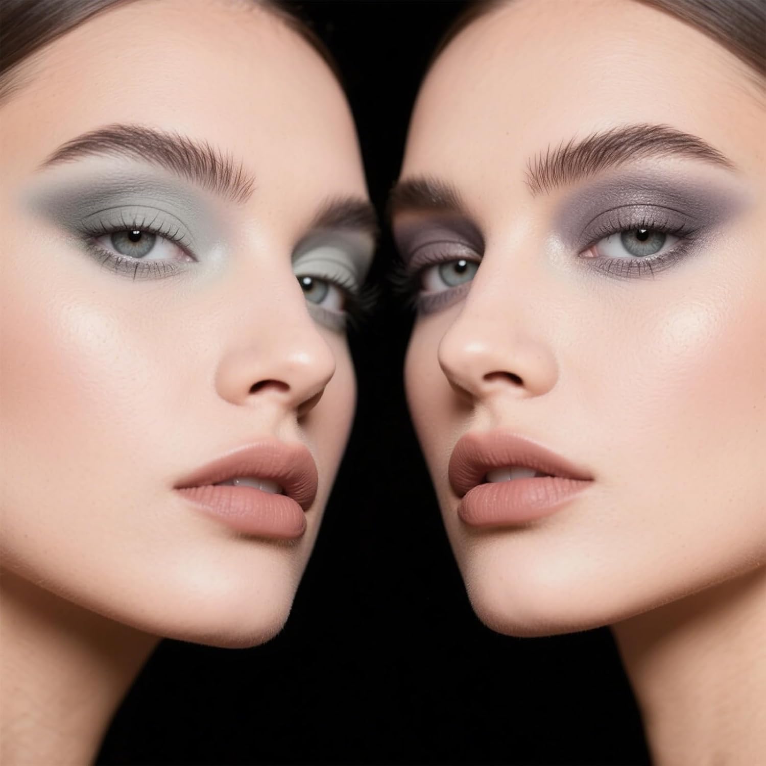 Matte Eyeshadow Palette, All Matte Cool-Toned Eye Shadows Pallet-Natural Soft Eye Makeup Compact Ultra-Pigmented Blendable Long Lasting Silkly Cream Texture Neutral Eyeshadow for Older Women - Image 5