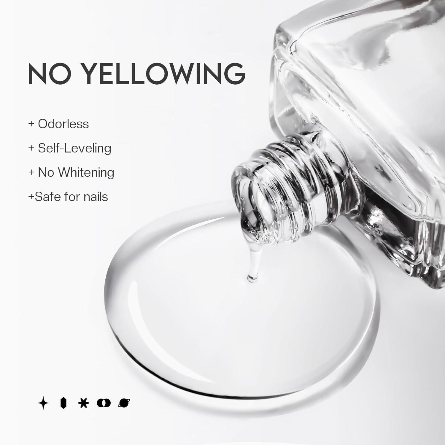 Matte Top Coat Nail Polish: Clear Quick Dry Nail Polish Fast Air Drying Long Lasting Clear Coat Matt Effect for Manicure Salon Quality 0.34 FL Oz - Image 5