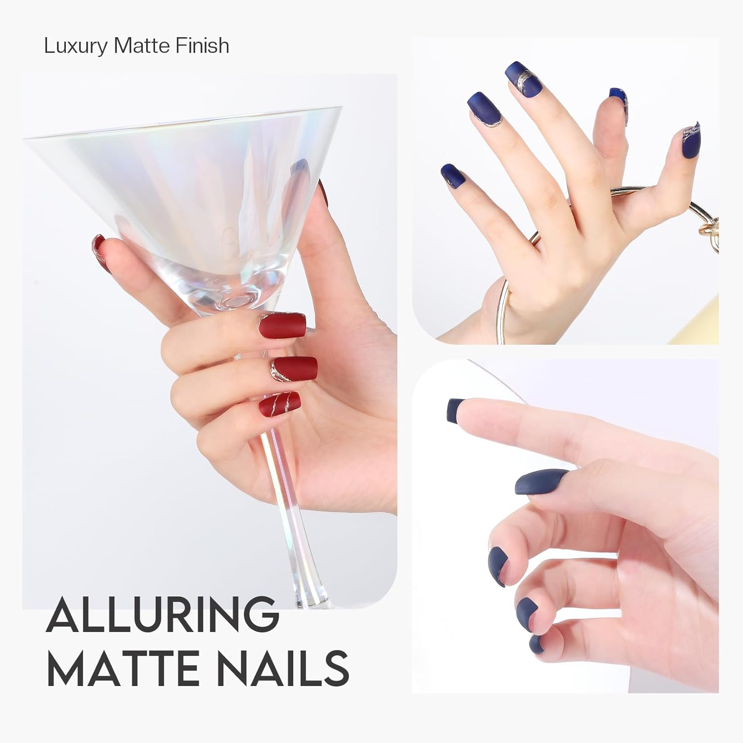 Matte Top Coat Nail Polish: Clear Quick Dry Nail Polish Fast Air Drying Long Lasting Clear Coat Matt Effect for Manicure Salon Quality 0.34 FL Oz - Image 6
