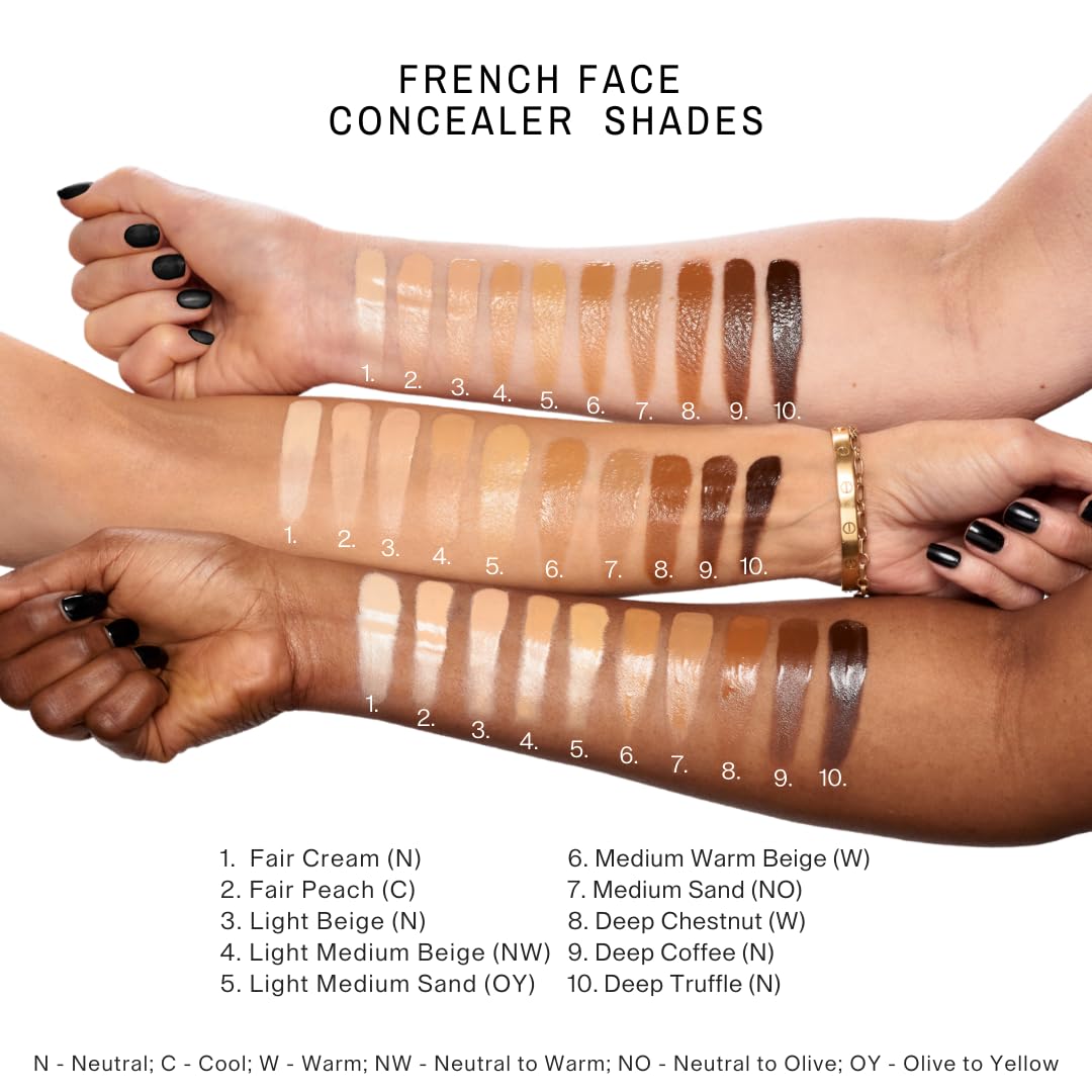 Maxine's Revenge FRENCH FACE Concealer Concentrate | Hydrate and Blur | Conceal and Highlight with Lightweight Full-Coverage LIGHT BEIGE - Image 9