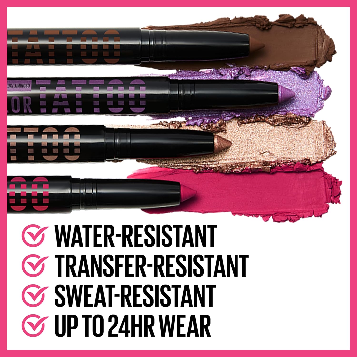 Maybelline Color Tattoo Longwear Multi-Use Eye Shadow Stix, Eye Makeup, I am Inspired (Rose Gold Shimmer) - Image 3