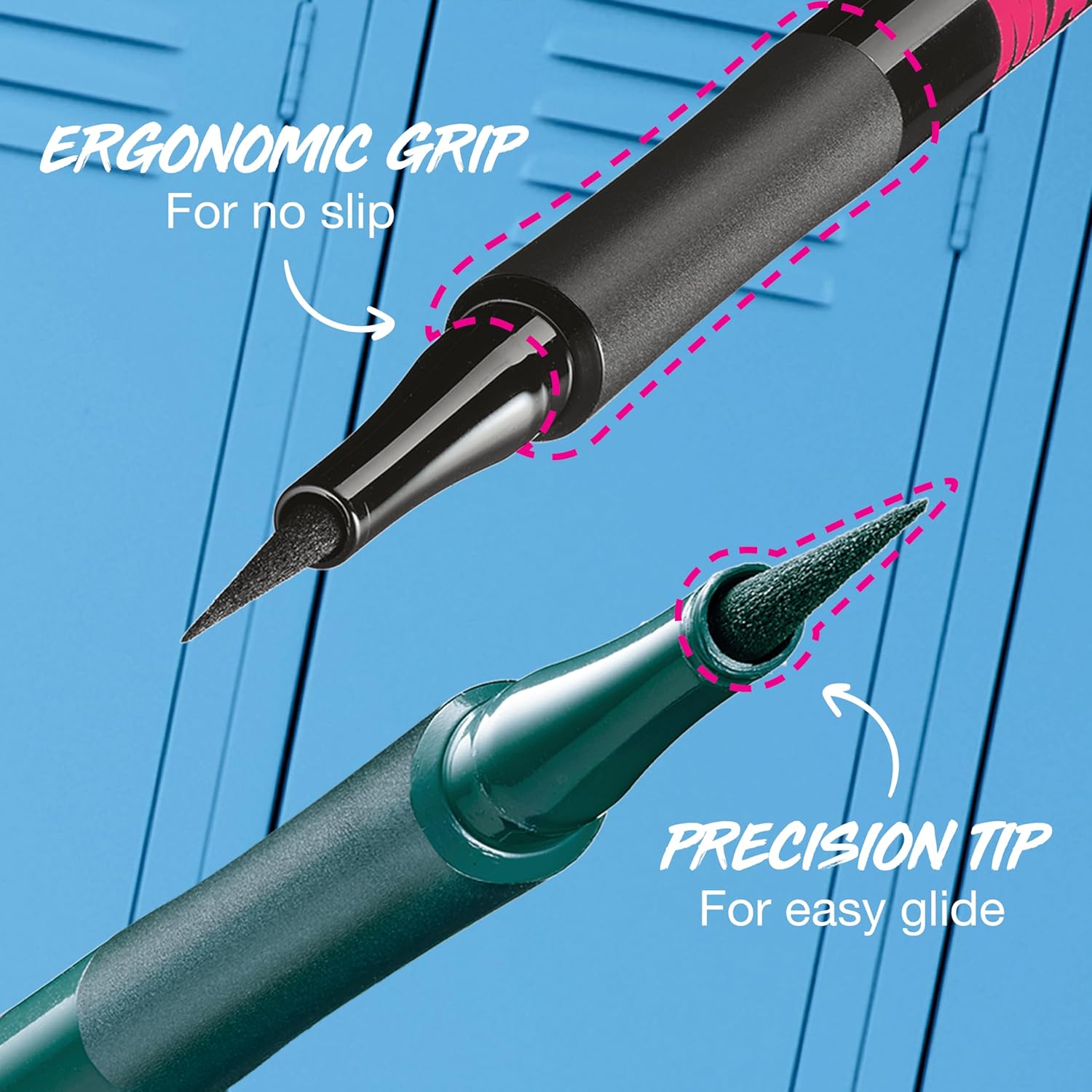 Maybelline Eyestudio Master Precise All Day Waterproof Liquid Eyeliner Makeup, Black, 2 Count (Packaging May Vary) - Image 3