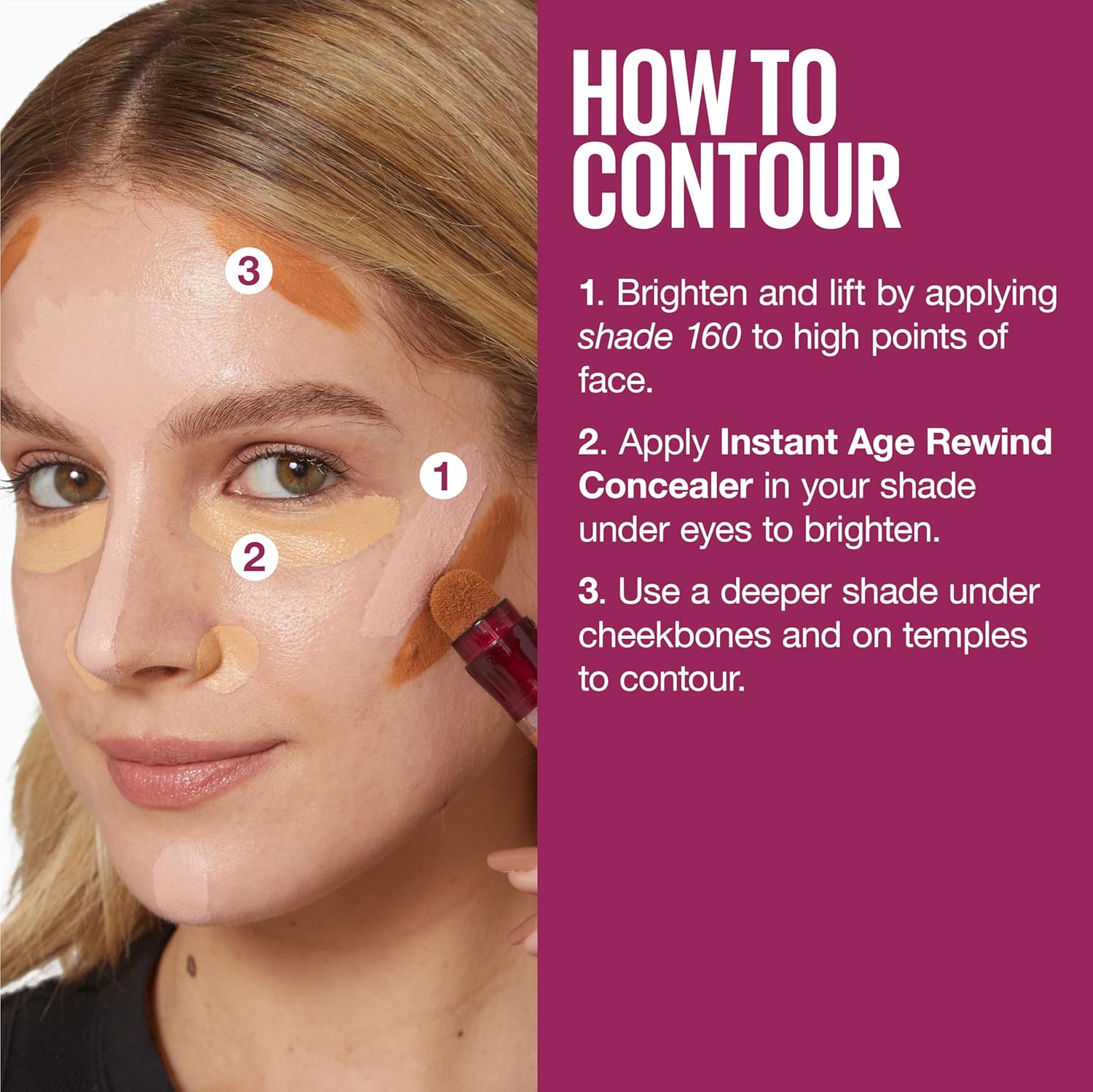 Maybelline Instant Age Rewind Eraser Dark Circles Treatment Multi-Use Concealer, 100, 1 Count (Packaging May Vary) - Image 8