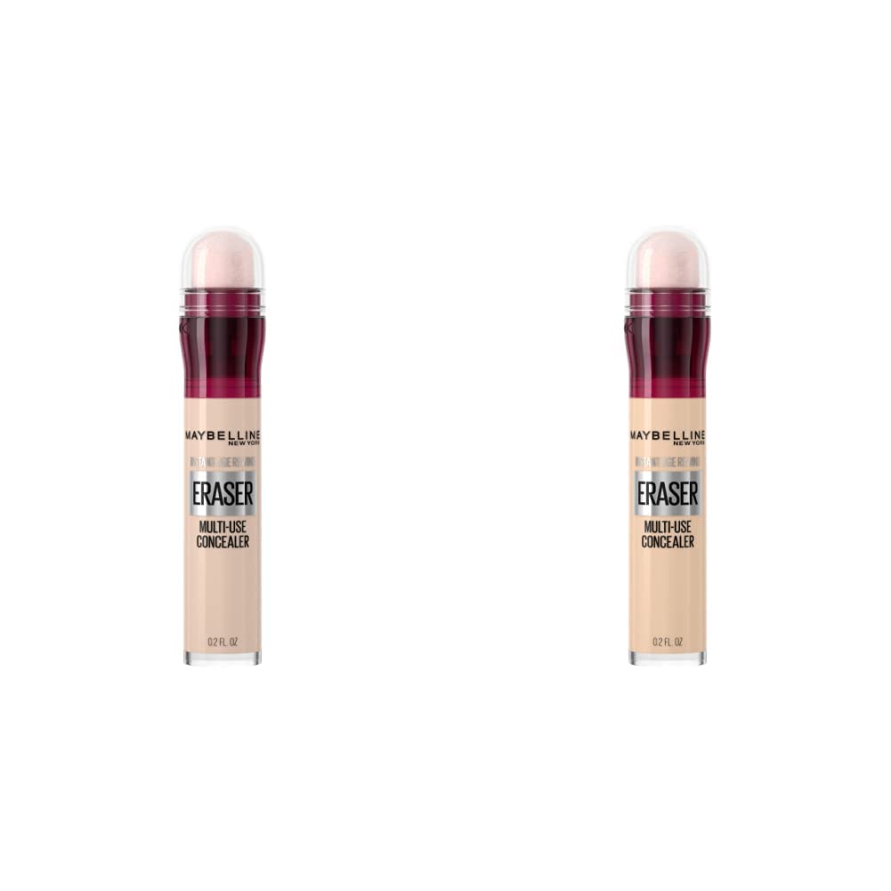 Maybelline Instant Age Rewind Eraser Dark Circles Treatment Multi-Use Concealer, 100, 1 Count (Packaging May Vary) & Instant Age Rewind Eraser Dark Circles Treatment Multi-Use Concealer, 110, 1 Count