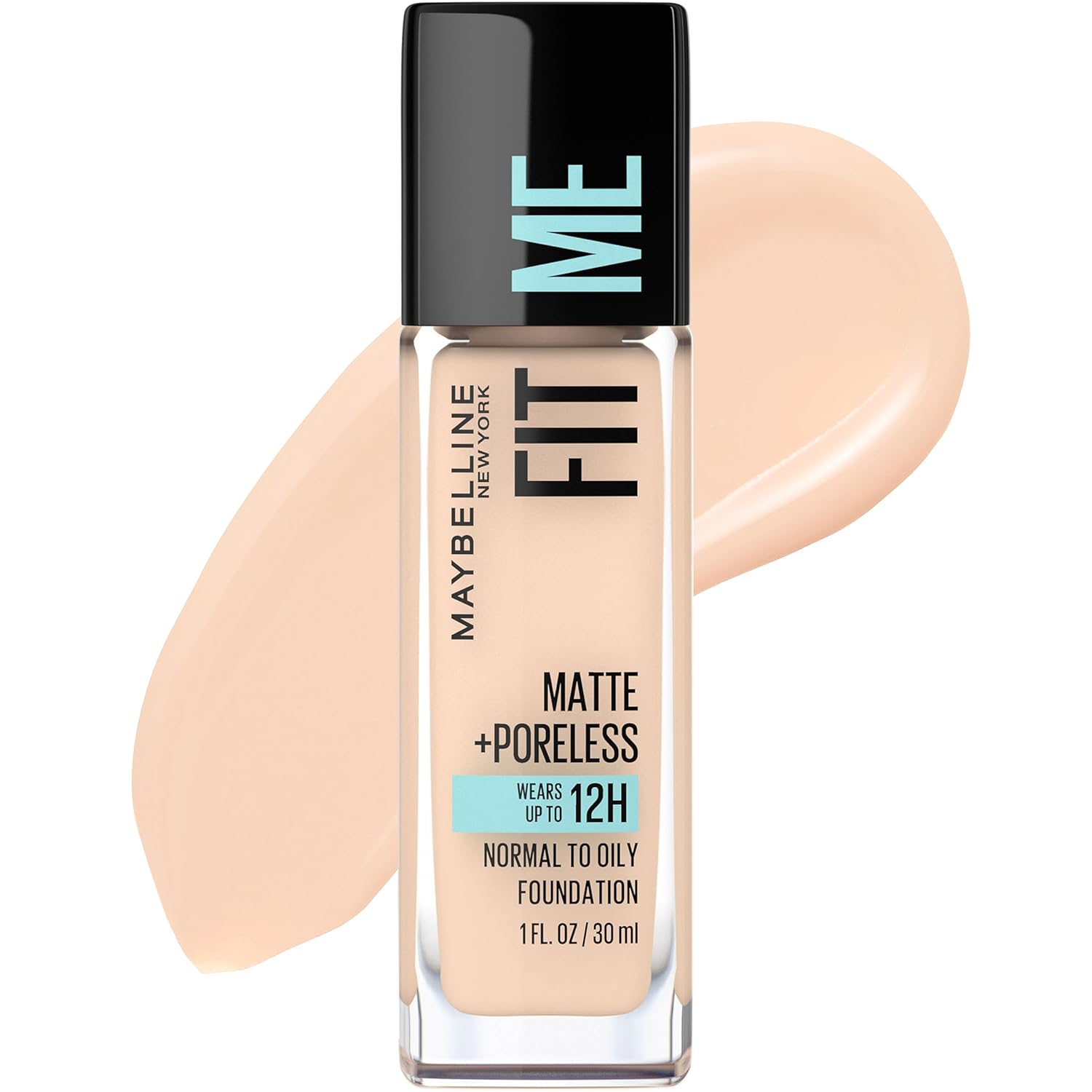 Maybelline Instant Age Rewind Eraser Dark Circles Treatment Multi-Use Concealer,110 & Fit Me Matte + Poreless Liquid Oil-Free Foundation Makeup, Natural Ivory - Image 5