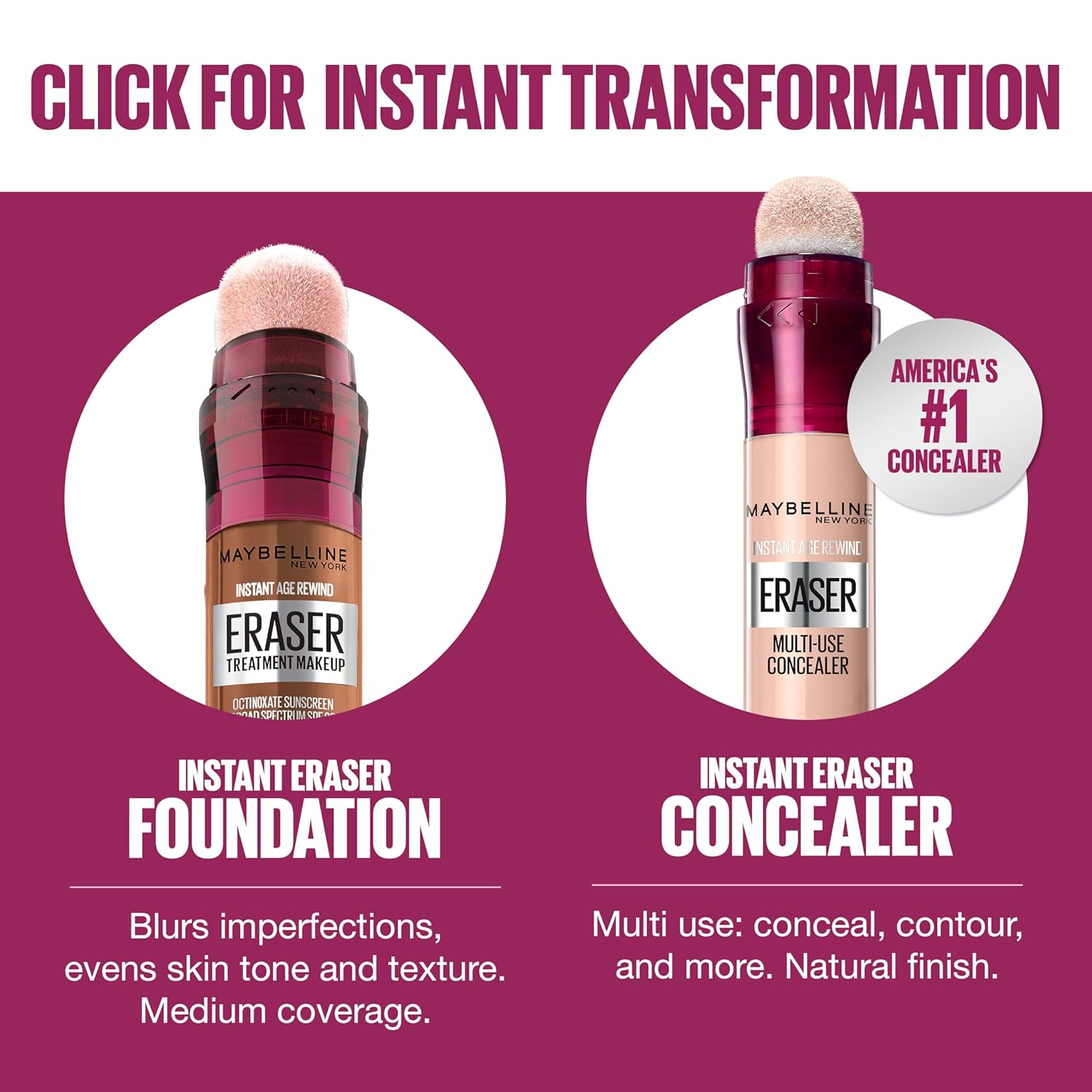 Maybelline Instant Age Rewind Eraser Foundation with SPF 20 and Moisturizing ProVitamin B5, 300, 1 Count (Packaging May Vary) - Image 6