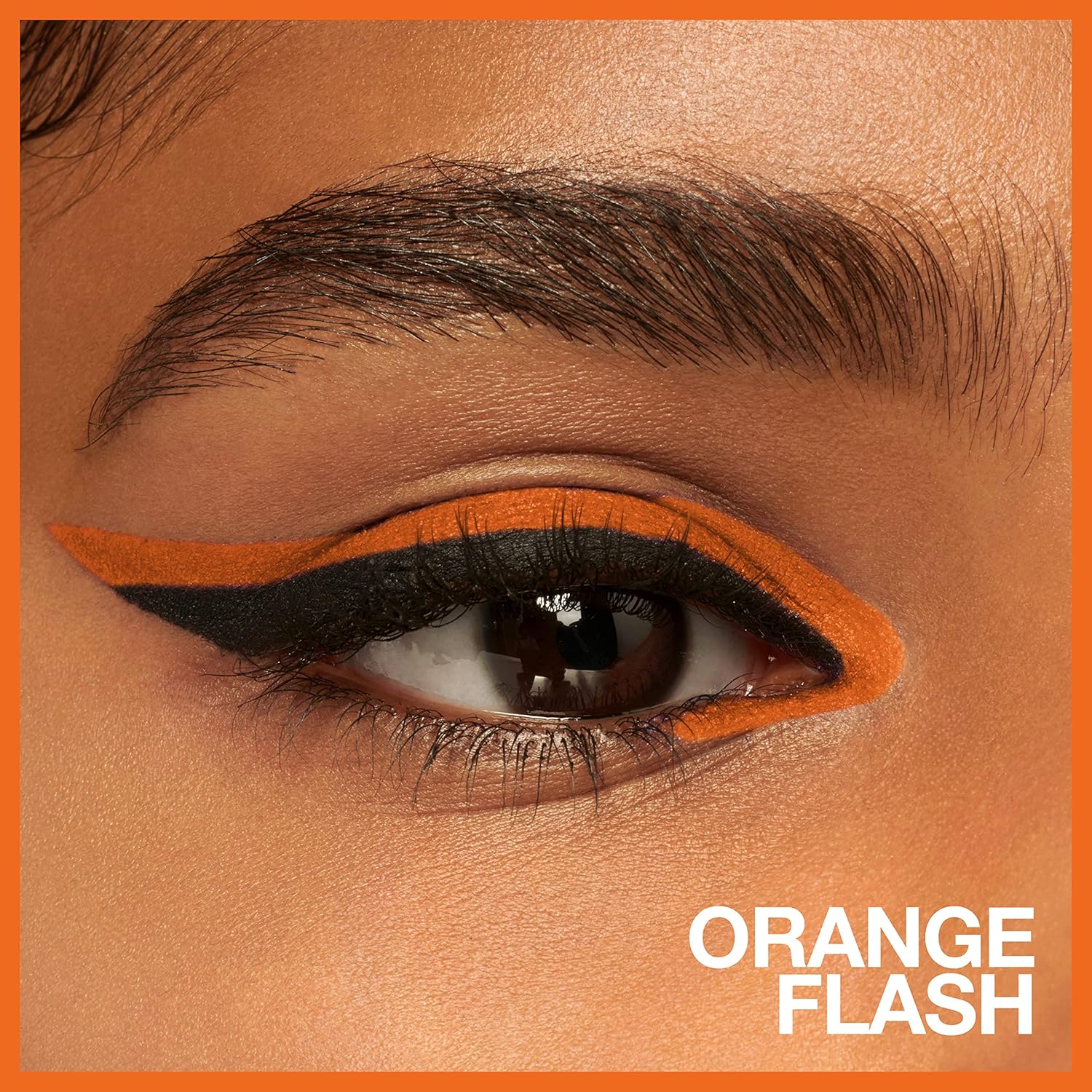 MAYBELLINE New York Tattoo Studio Long-Lasting Sharpenable Eyeliner Pencil, Glide on Smooth Gel Pigments with 36 Hour Wear, Waterproof Orange Flash 0.04 oz - Image 2