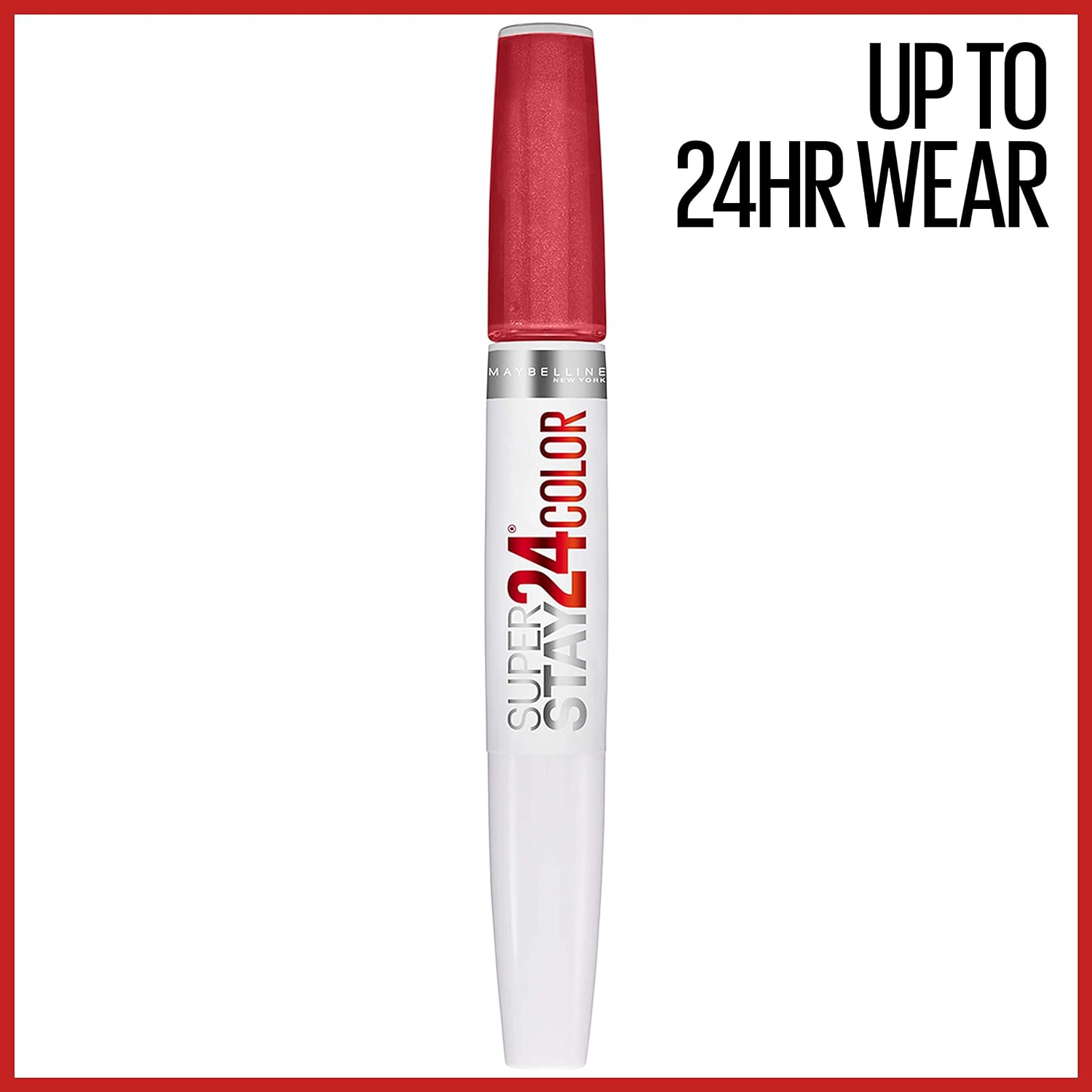 Maybelline Super Stay 24, 2-Step Liquid Lipstick Makeup, Long Lasting Highly Pigmented Color with Moisturizing Balm, Continuous Coral, Coral Pink, 1 Count - Image 2