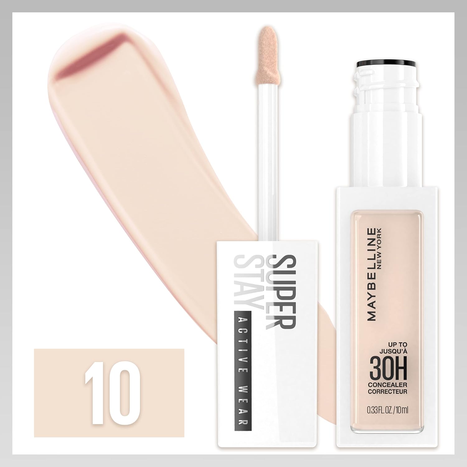 Maybelline Super Stay Liquid Concealer Makeup, Full Coverage Concealer, Up to 30 Hour Wear, Transfer Resistant, Natural Matte Finish, Oil-free, Available in 16 Shades, 10, 1 Count - Image 4