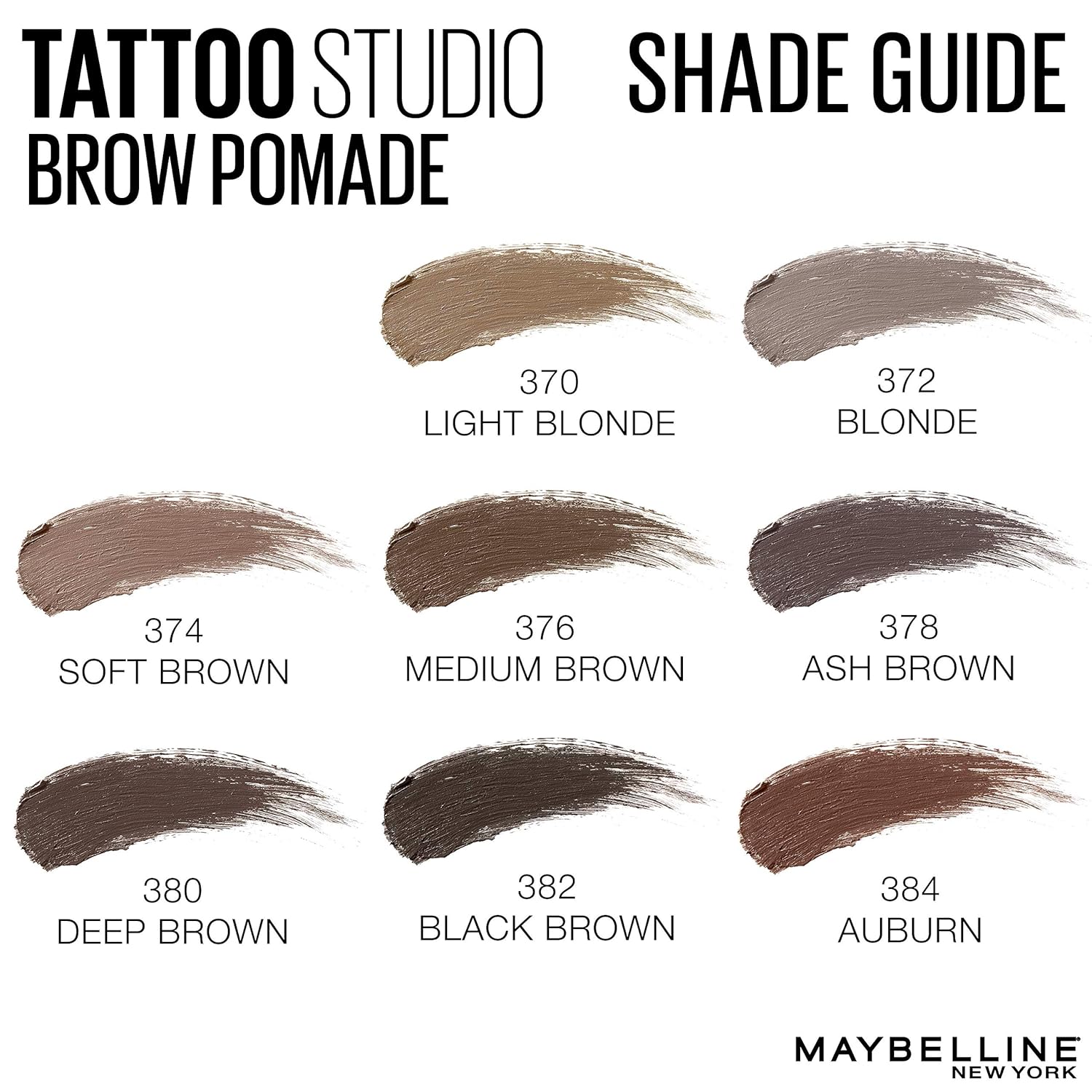 Maybelline TattooStudio Brow Pomade Long Lasting, Buildable, Eyebrow Makeup, Ash Brown, 1 Count - Image 12