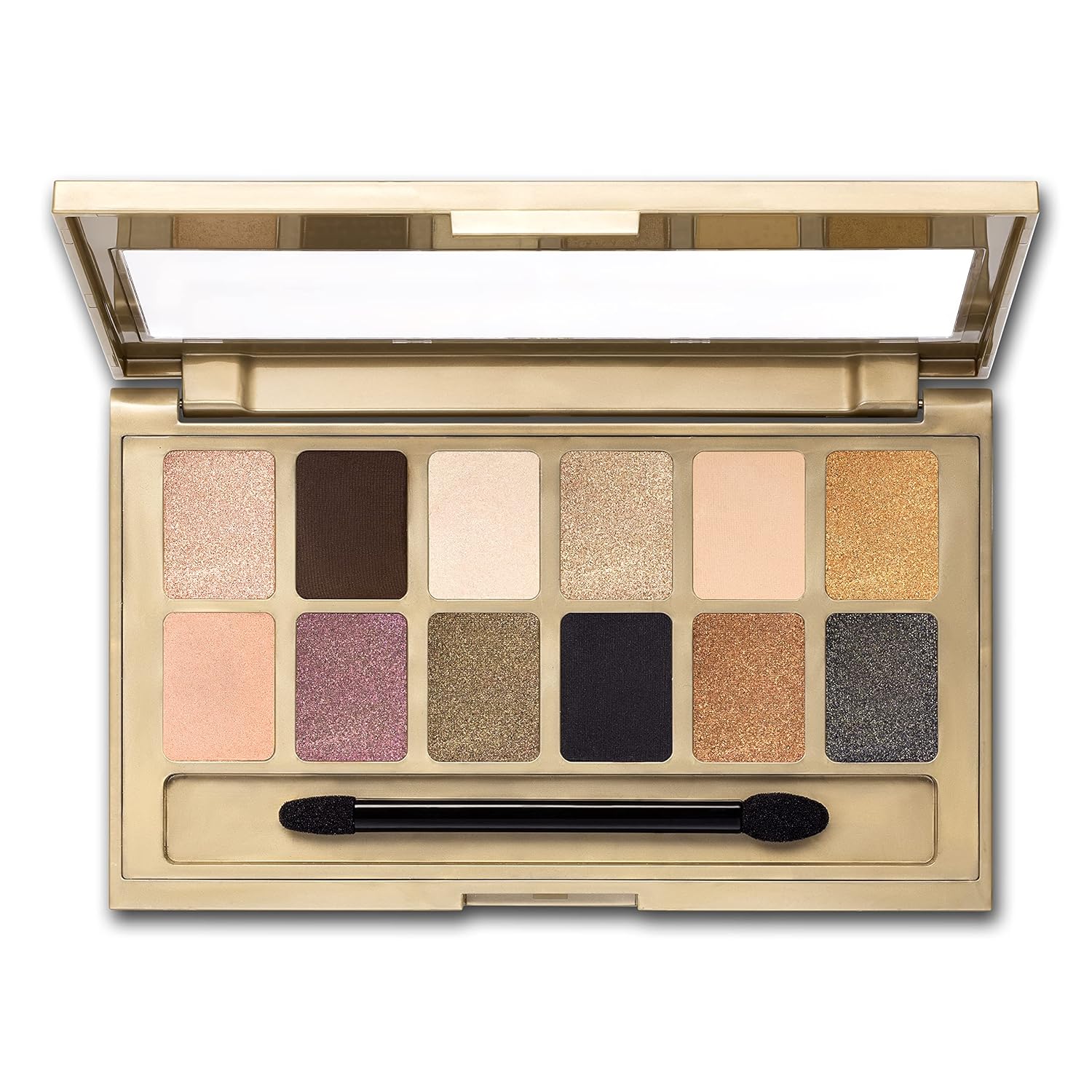Maybelline The 24K Nudes Gold Eyeshadow Palette Makeup, 12 Pigmented Matte & Shimmer Shades, Blendable Powder, 1 Count - Image 2