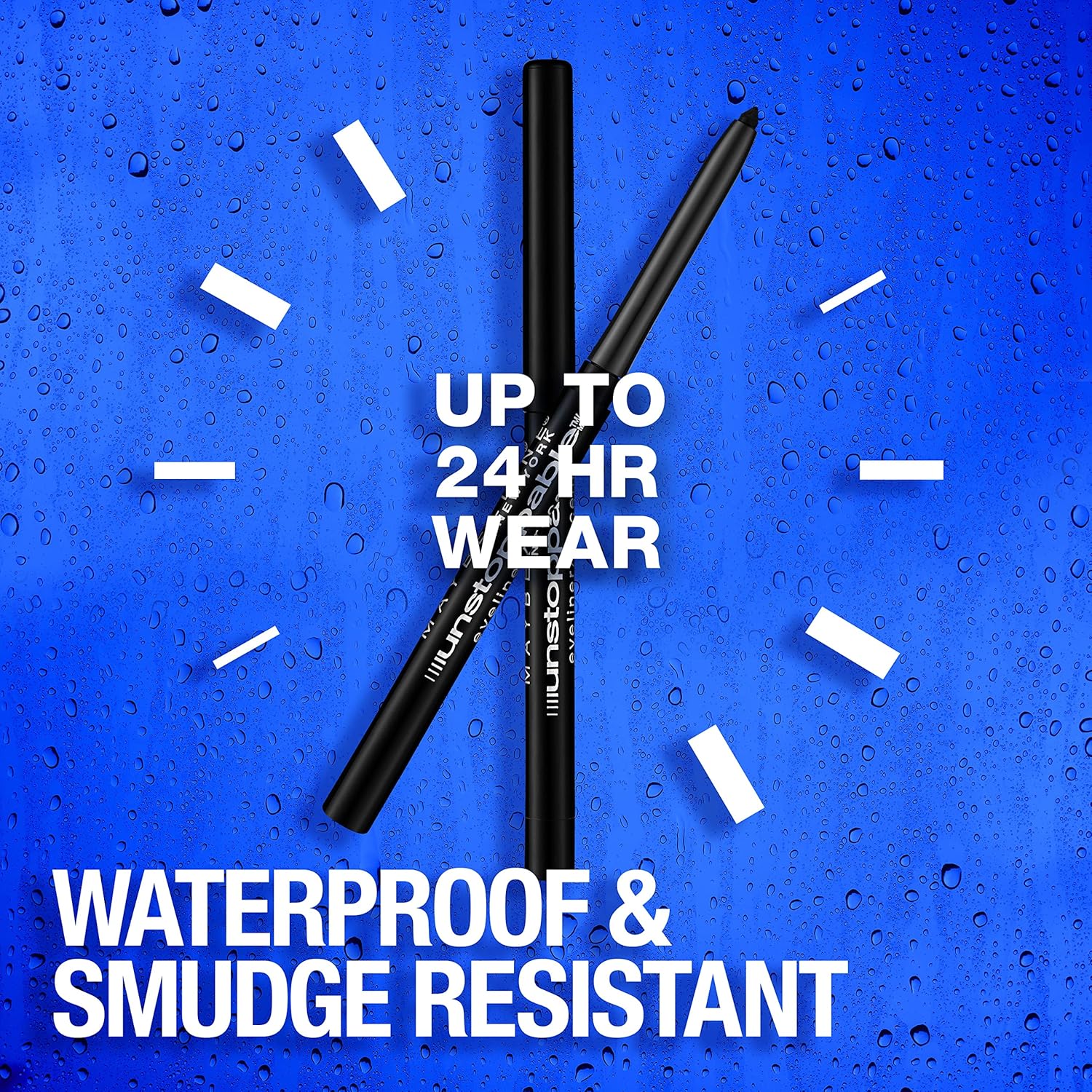 Maybelline Unstoppable Waterproof Mechanical Black Eyeliner Pencil, Easy to Apply, Smooth Glide, Up to 24 Hour Wear, Onyx, Pack of 2 - Image 3