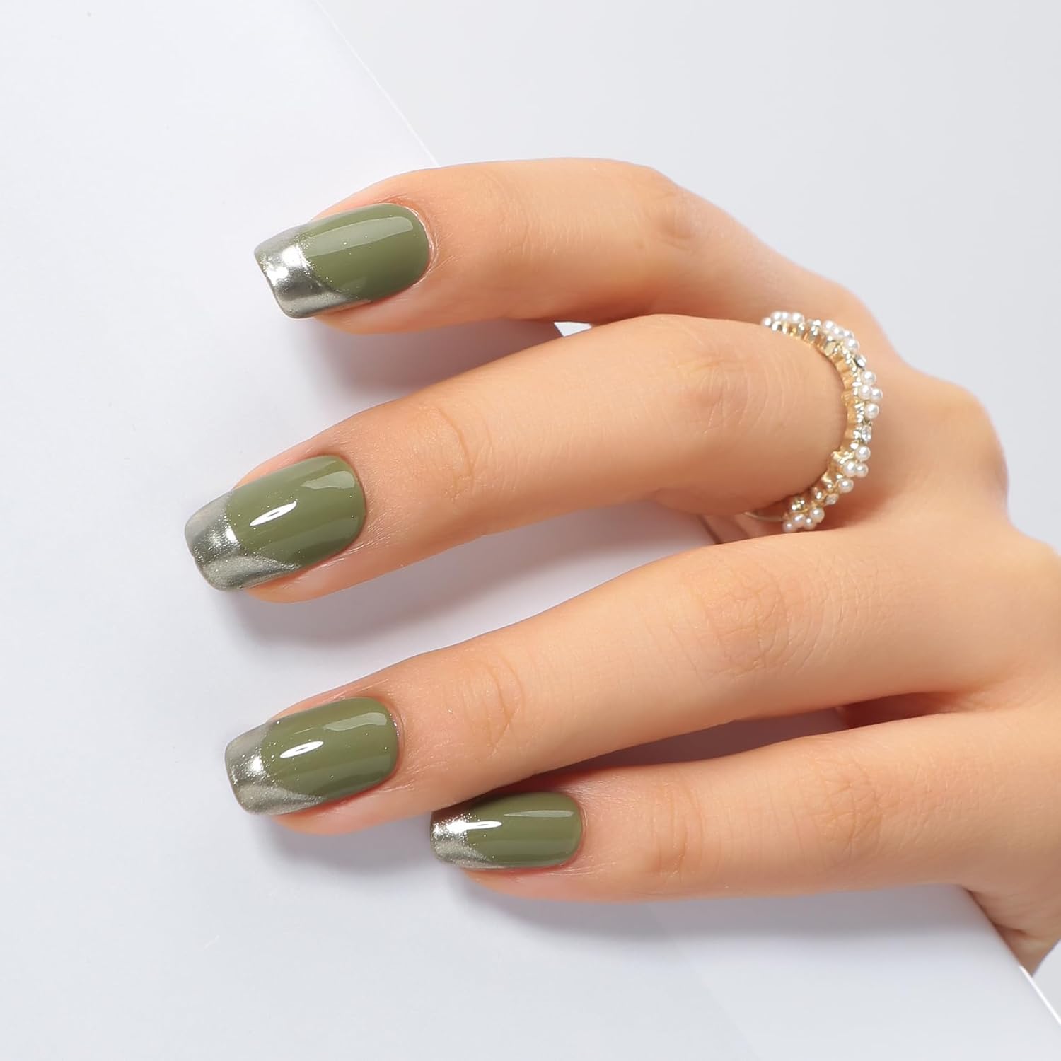 MAYCHAO 15ML Gel Nail Polish 1Pc Matcha Green Gel Polish Soak Off UV LED Nail Polish Nail Art Starter Manicure Salon DIY at Home, 0.5 OZ - Image 5