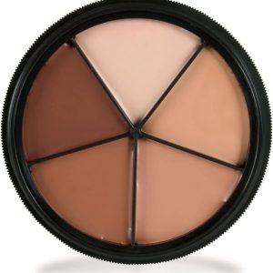 Mehron Makeup Tattoo Cover ProColoRing | 5 Color Wheel Pro Color Ring| Made in the USA | Tattoo Cover Up Makeup | Concealer