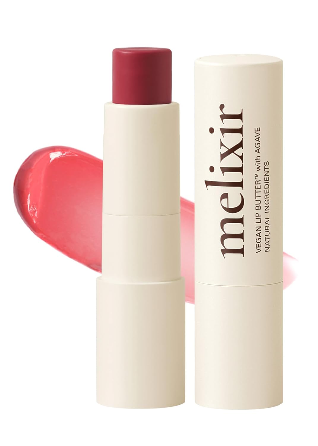 Melixir Vegan Lip Butter #05 Dewy Rose(Tinted) (+14 more colors), Easter Basket Stuffers, Bee Free, Petrolatum Free, Deep Nourishing Plant-Based Vegan Chapstick, Lip Balm for Dry, Cracked and Chapped Lips, Moisturizing Lip Care Spring Gift