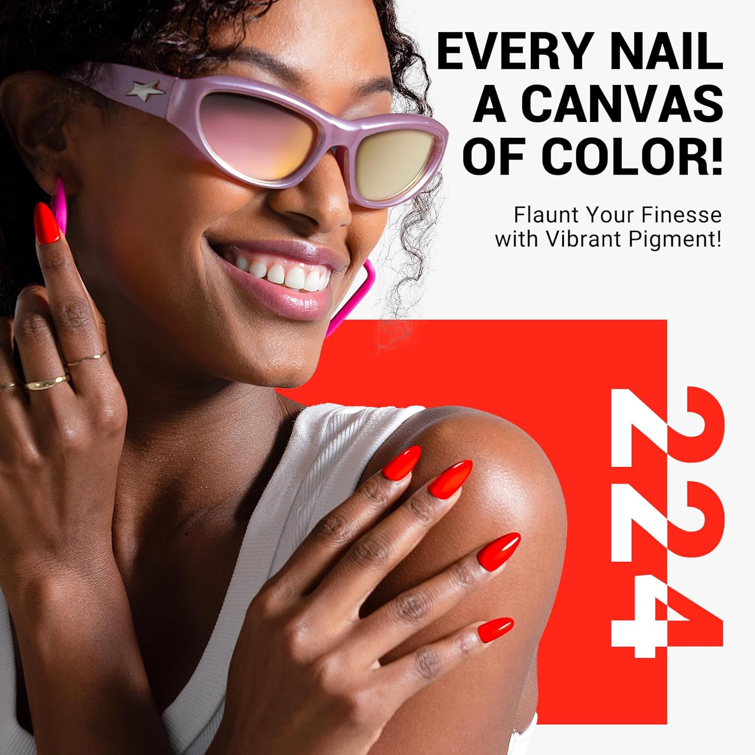 MelodySusie 0.5fl oz Thick Neon Orange Gel Nail Polish for DIY Manicures - Image 2