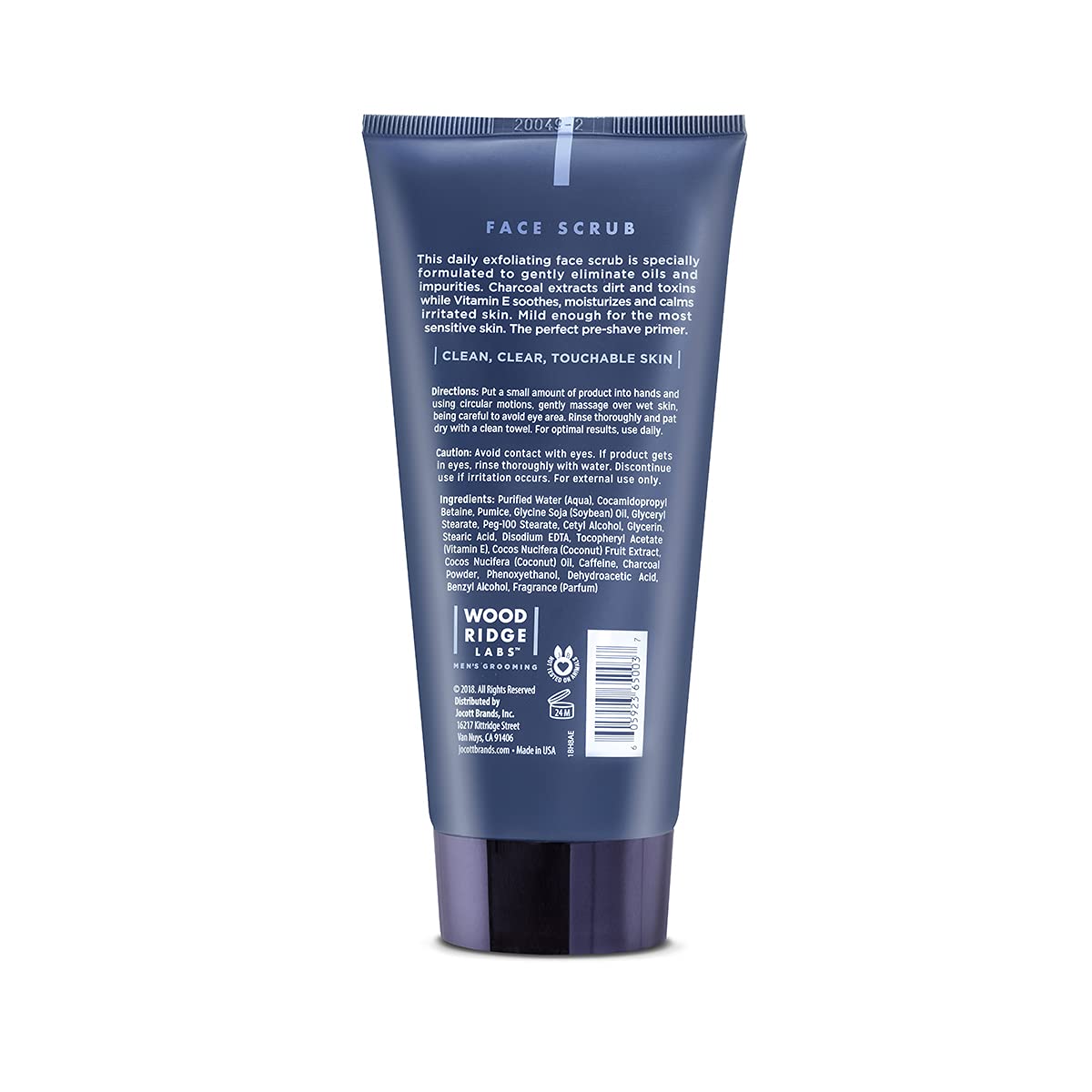 Men's Grooming Caffeine & Charcoal Daily Face Scrub - Exfoliate Moisturize & Cleanse | Eliminate Oils & Impurities | Gentle for Sensitive Skin | Paraben & Cruelty Free | USA Made (6 oz) - Image 2