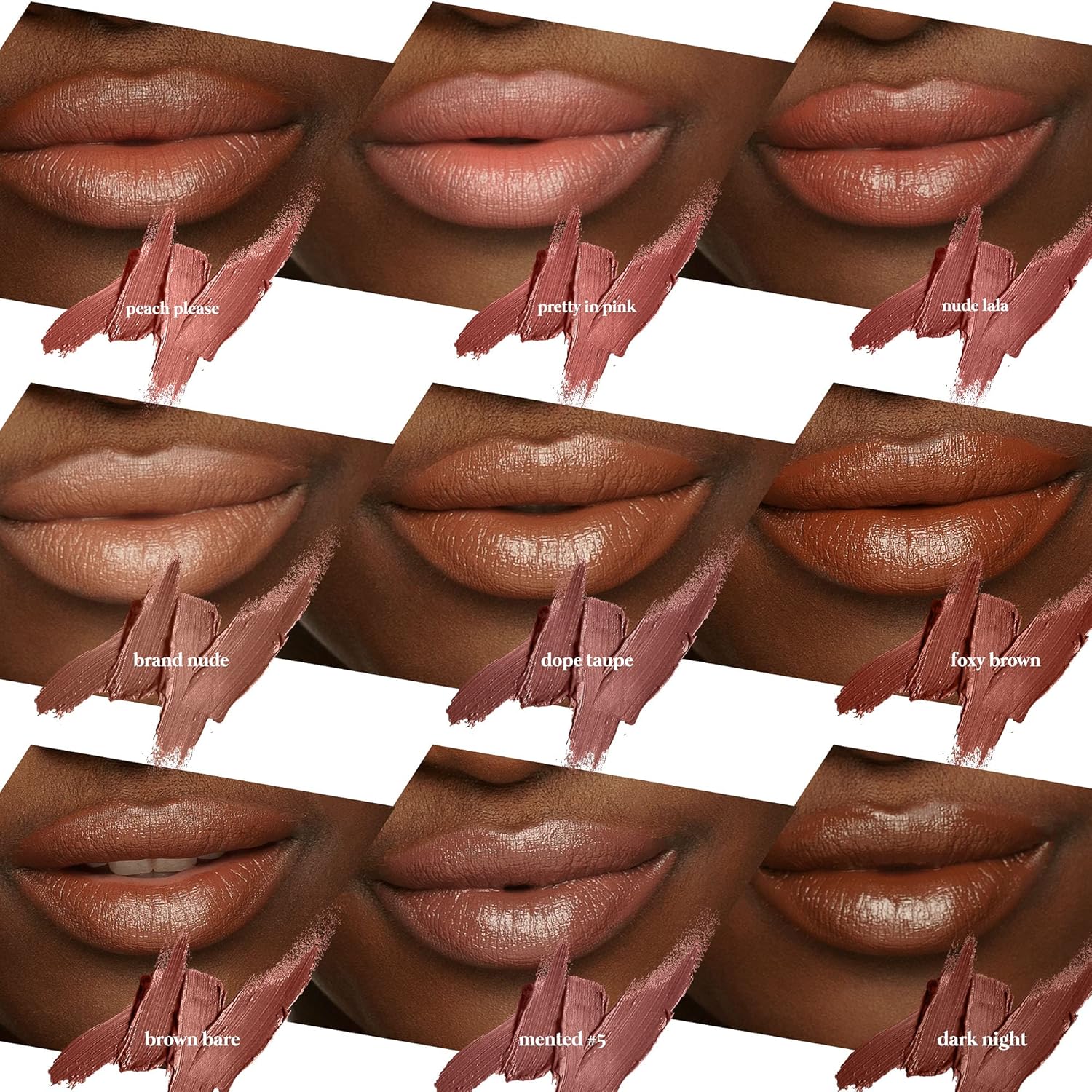 Mented Cosmetics Nude Lipstick for Women, Semi-Matte Long-Lasting Lip Stick, Moisturizing Vegan, Paraben & Cruelty-Free, Enhances All Complexions, Perfect for Everyday Makeup, Dark Night - Image 3