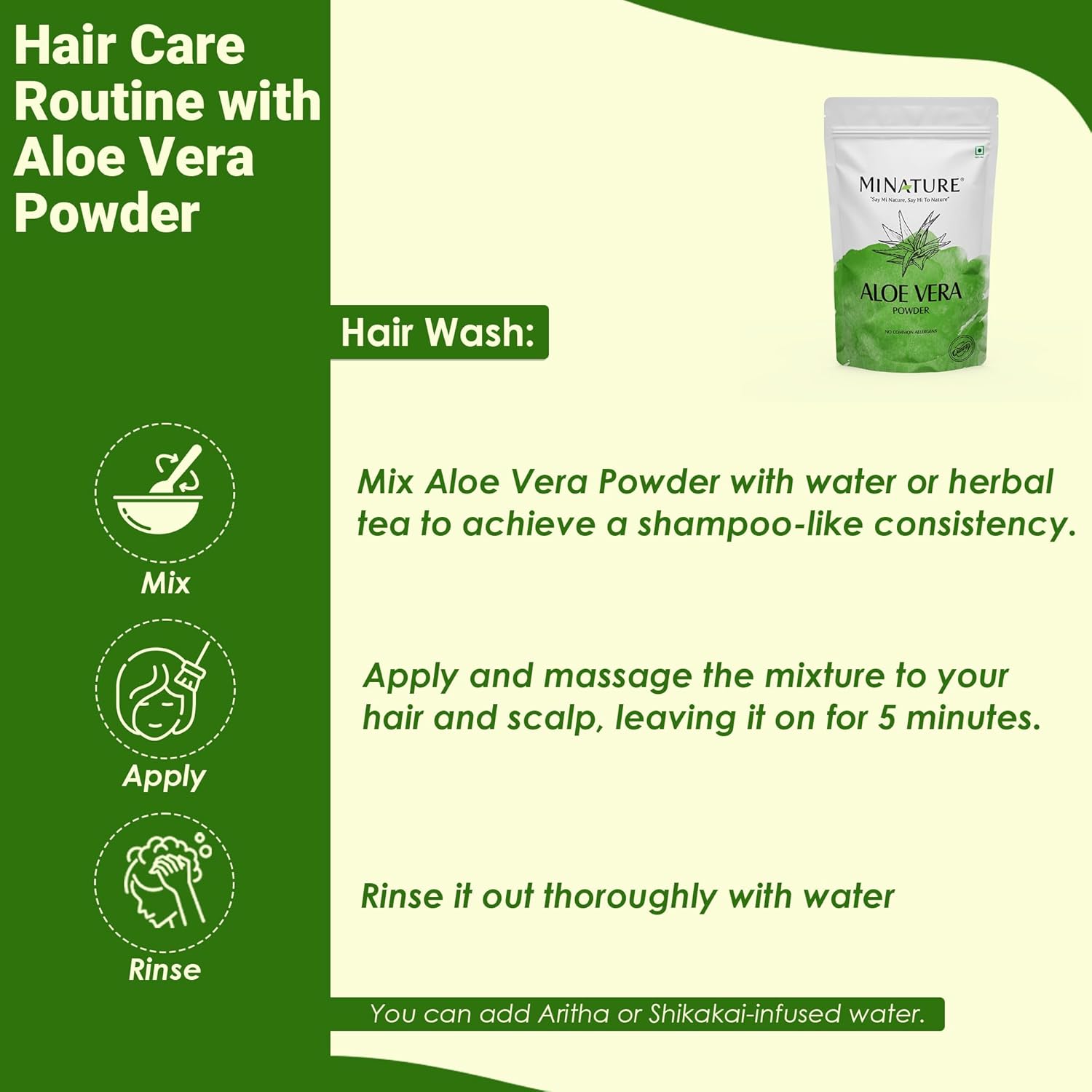 Mi Nature 100% Aloevera Powder (Aloe Barbadenis) 100g (3.5 oz)| Pure Aloe Vera Leaf Powder | DIY for Skin, Health & Hair - Image 5