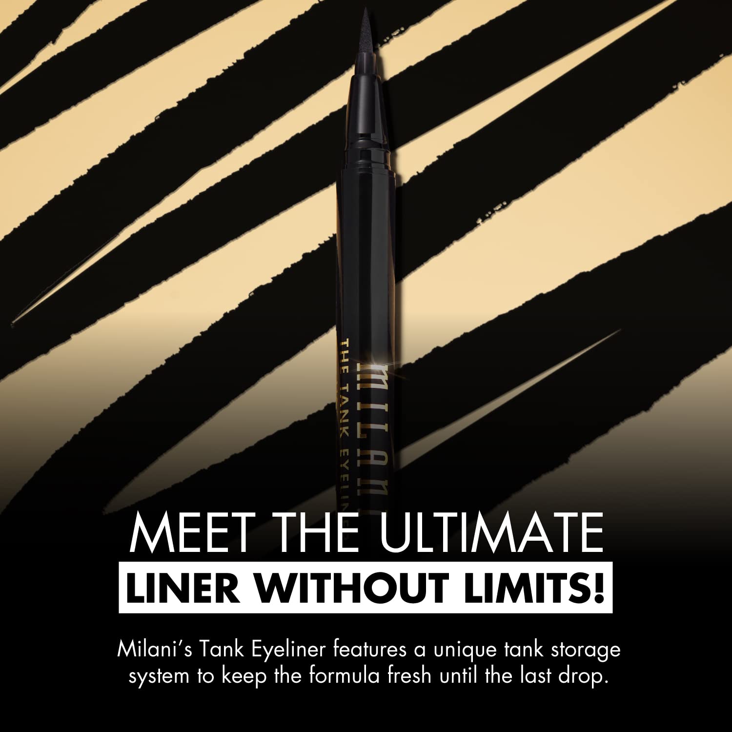 Milani The Tank Liquid Eyeliner - No-Skip, Waterproof, Long Lasting, Smudgeproof, Black, Cruelty-Free, 12 Hour Wear, Tips & Tricks - Image 4