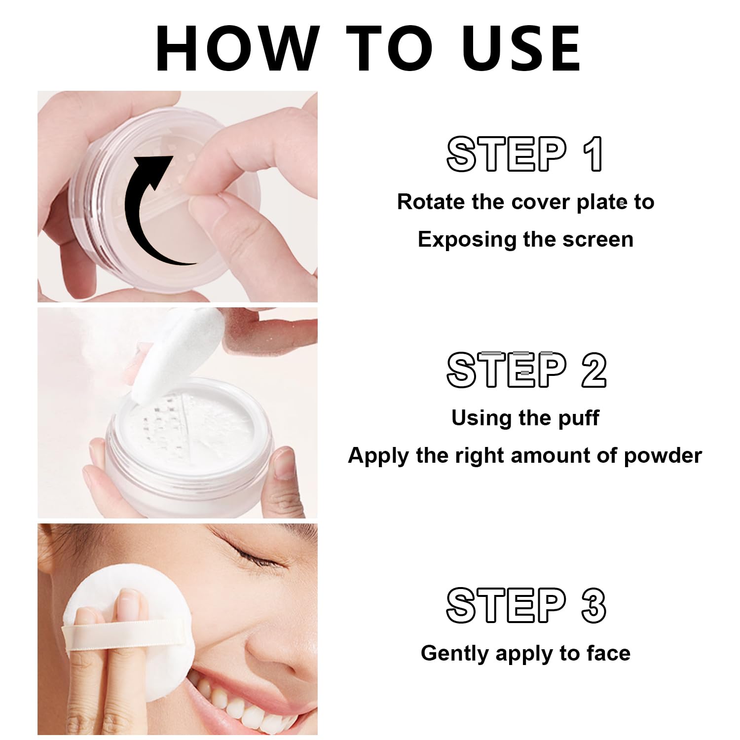 Mineral Powder Foundation, SPF 35, Sunscreen Lightweight Loose Powder, Skin-Improving, Buildable Coverage, Natural Glow Base Makeup (#05 Fair Light Foundation Makeup) - Image 9