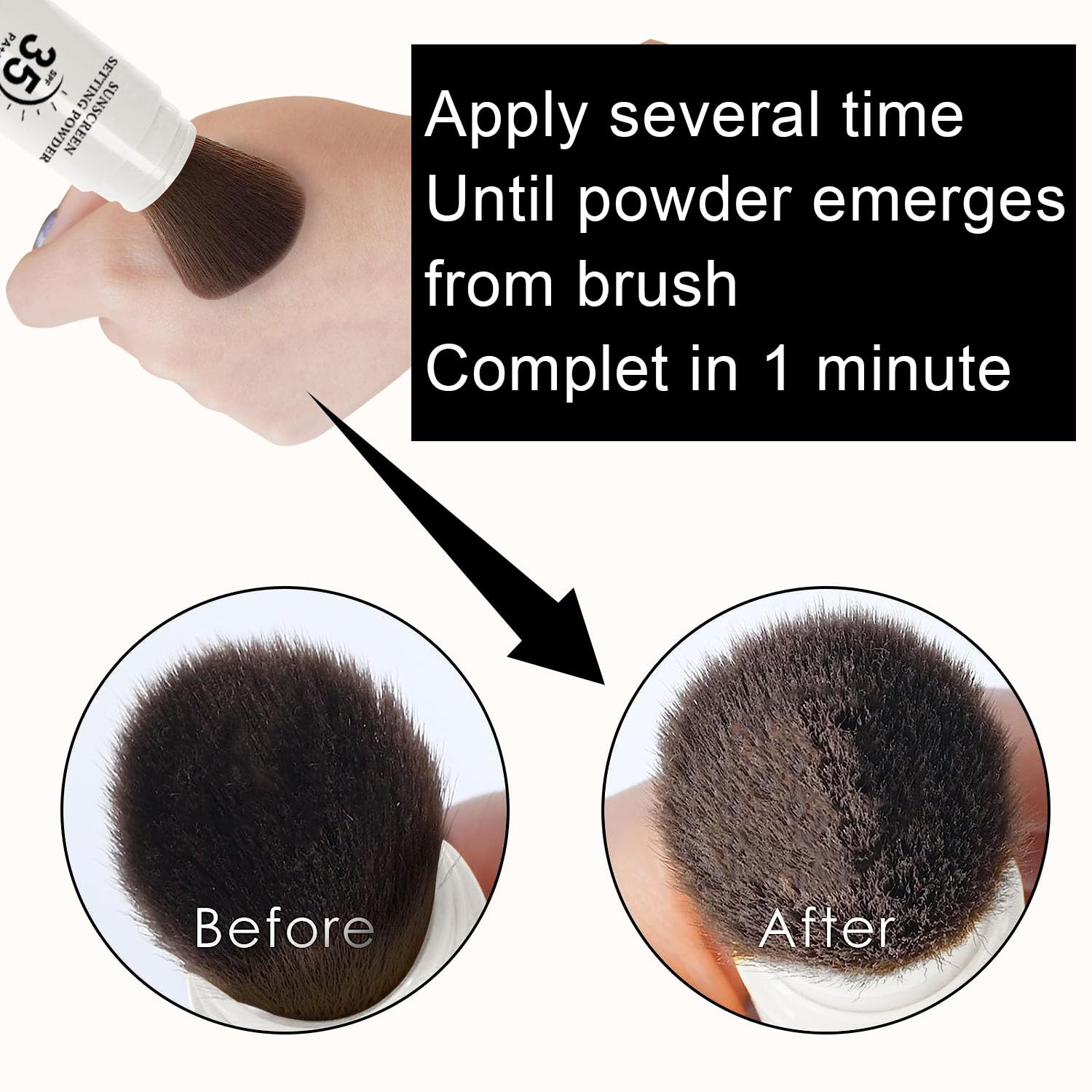 Mineral Sunscreen Setting Powder, SPF 35 Translucent Loose Powder for Face & Scalp, Mineral Brush Powder, Oil Control Natural Matte Finish, Lasting Lightweight Breathable (#01 Translucent) - Image 9