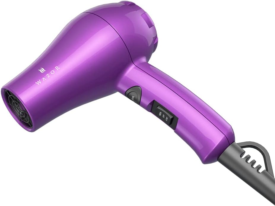 Mini Lightweight Hair Dryer for Pour Painting & RV Compact Travel Blow Dryer for Kids 1000W Ionic Dryer with Concentrator, Cool Shot Button - Image 8