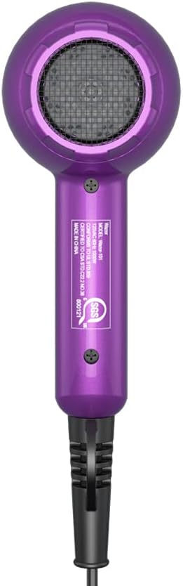Mini Lightweight Hair Dryer for Pour Painting & RV Compact Travel Blow Dryer for Kids 1000W Ionic Dryer with Concentrator, Cool Shot Button - Image 9
