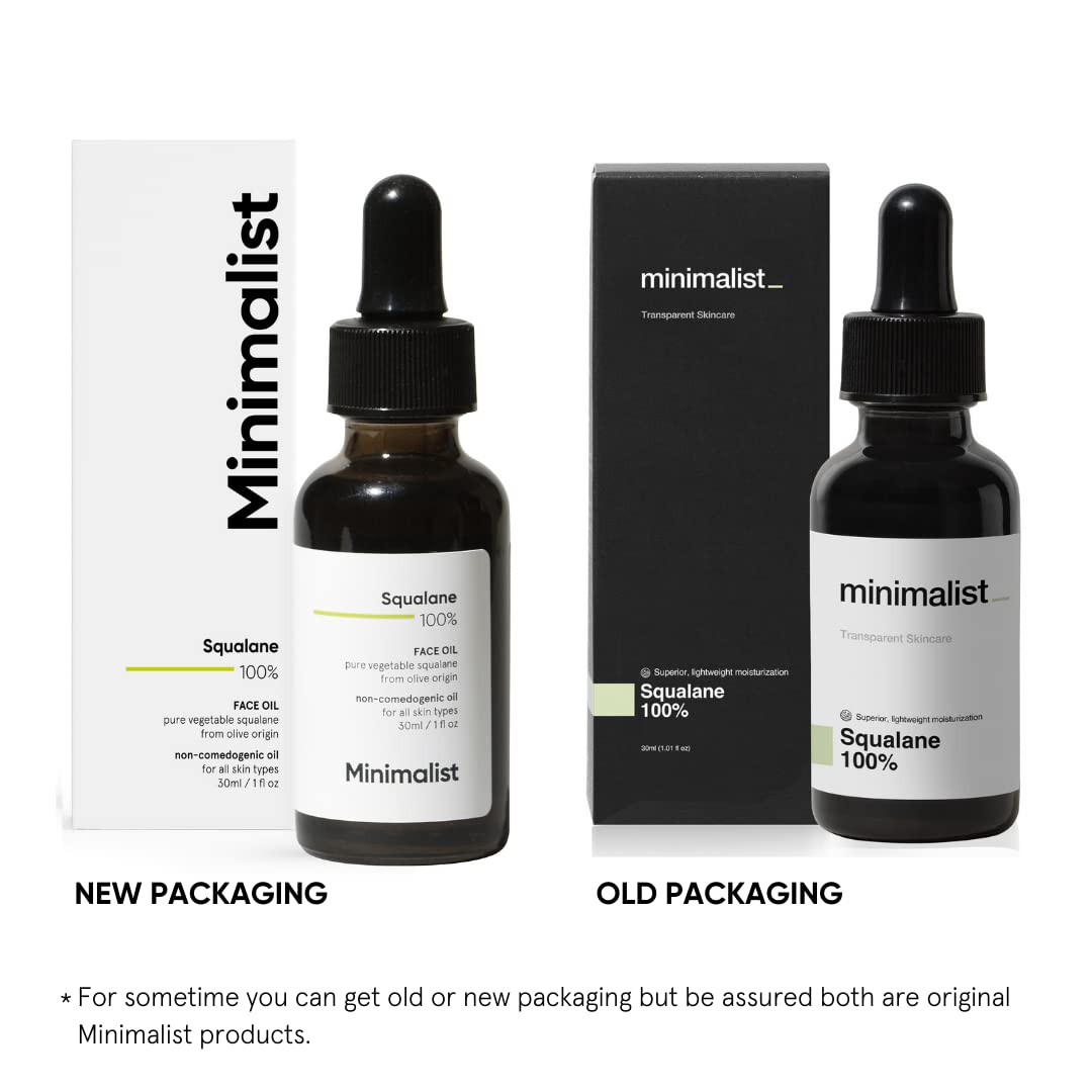 Minimalist Squalane 100% (Plant Derived) Face Oil for Moisturization | Improves Skin Hydration & Reduces Fine Lines | Restores Suppleness, Firmness & Elasticity of Skin | 1 Fl Oz / 30 ml - Image 6