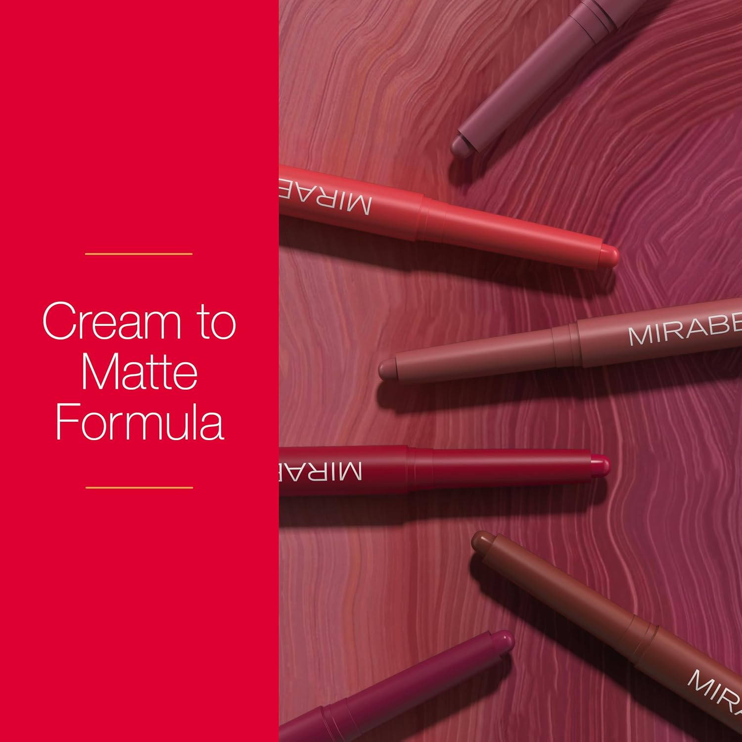 Mirabella Velvet Matte Lip Crayon - Long Lasting Lipstick Crayon & Lip Liner - Retractable, Highly Pigmented Lip Tint & Moisturizing Antioxidant Formula - Forever - Image 4