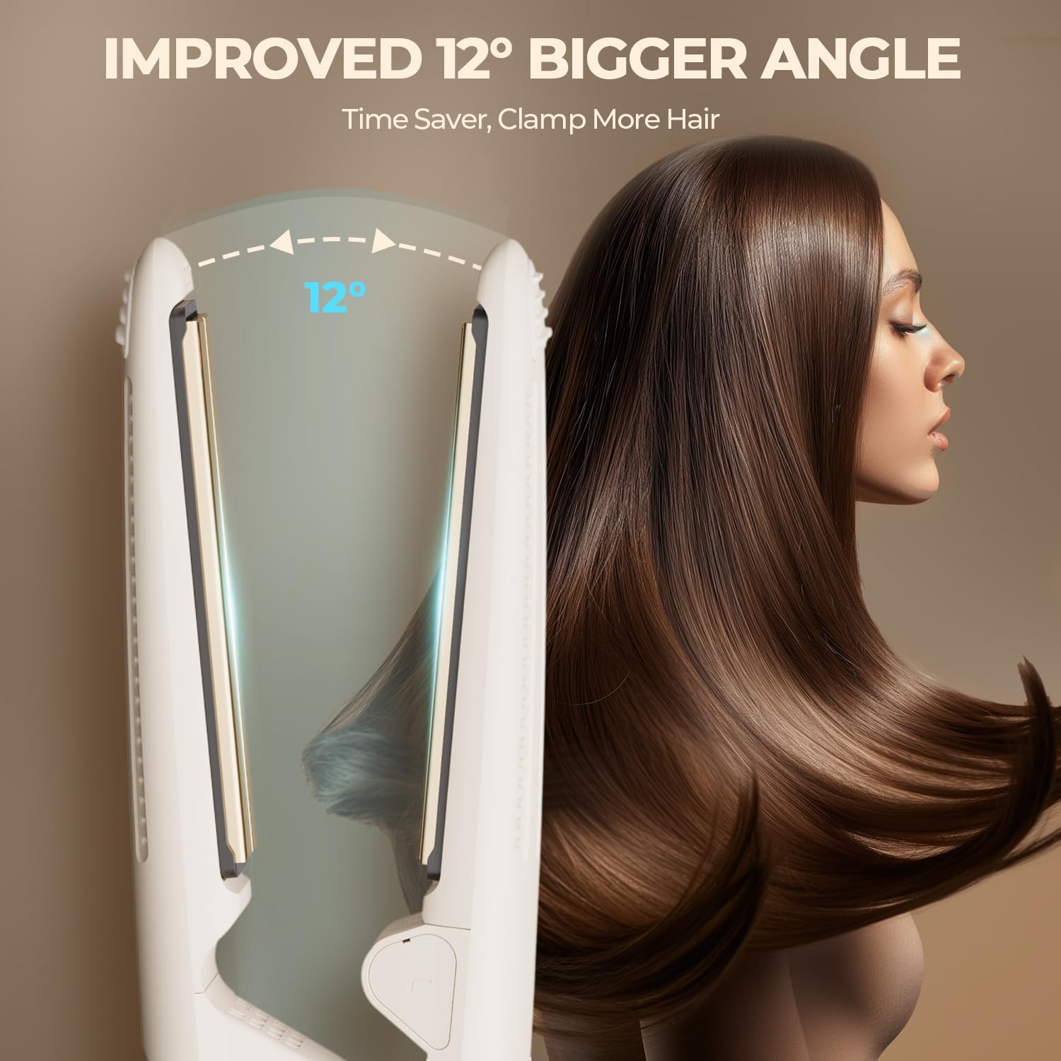 MiroPure Flat Iron Hair Straightener, Hair Straightener and Curler 2-in-1, 360° Airflow Styler with Cool Air for Curls, Titanium Ceramic Ionic, Hair Care Aroma,Auto Off, Dual Voltage for Travel - Image 8