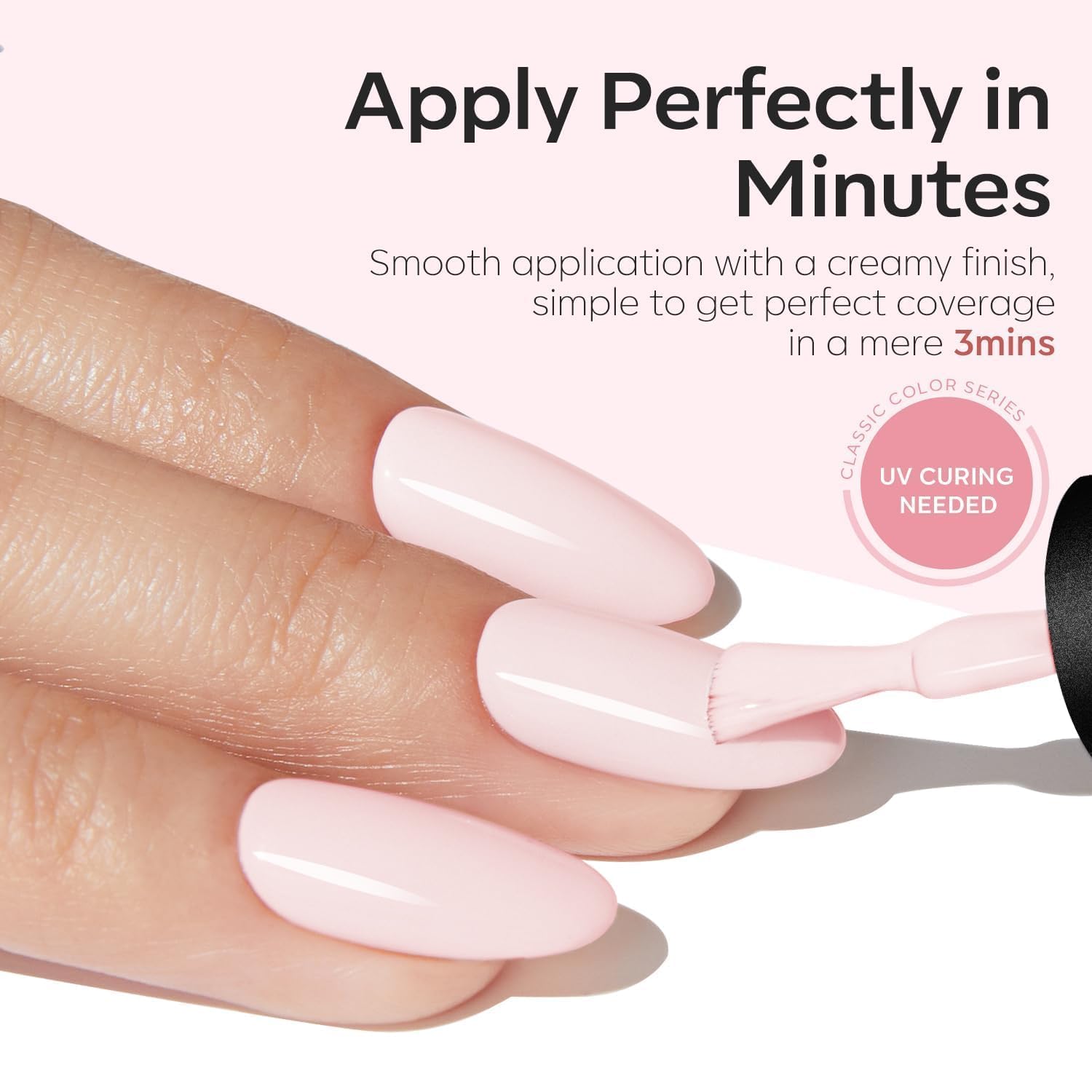 Modelones 15ML Baby Pink Gel Nail Polish for Summer Nail Art DIY Manicure - Image 5
