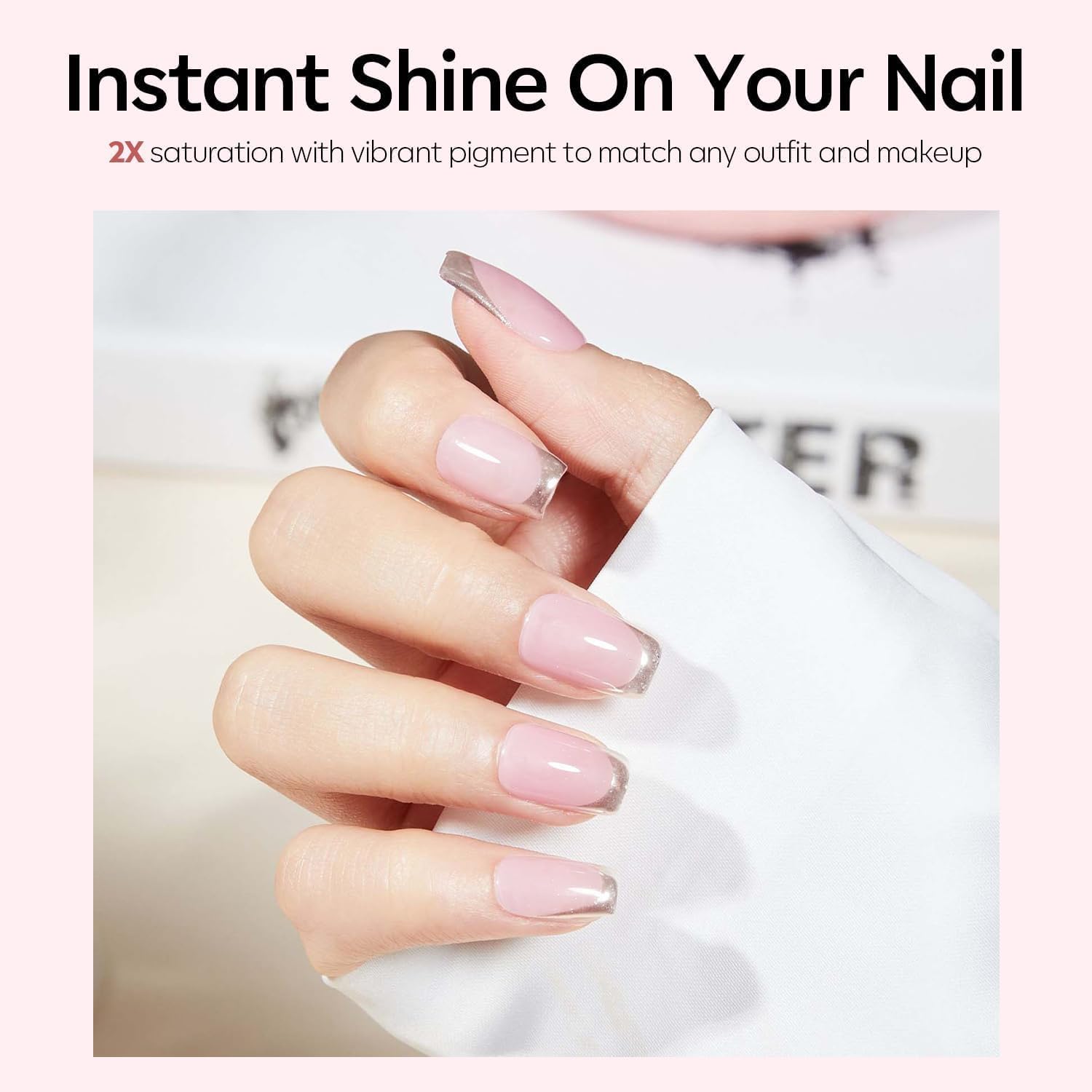 Modelones 15ML Baby Pink Gel Nail Polish for Summer Nail Art DIY Manicure - Image 2