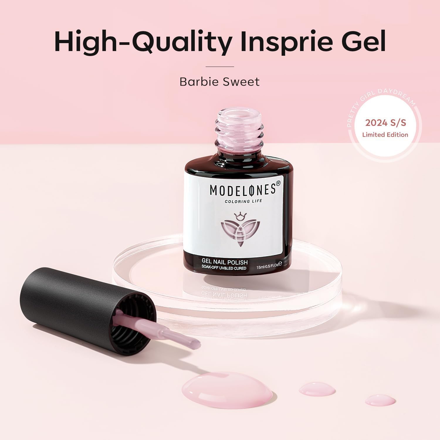 Modelones 15ML Baby Pink Gel Nail Polish for Summer Nail Art DIY Manicure - Image 9