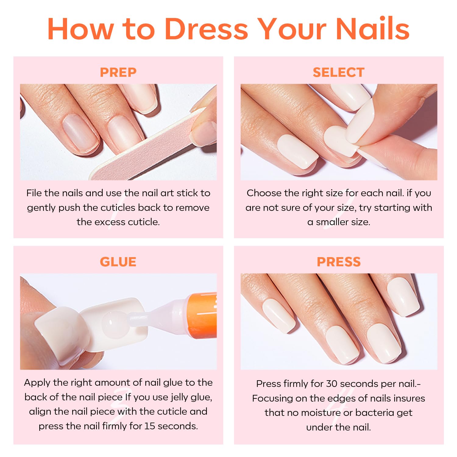 Modelones 32Pcs Sparkle Black Press on Nails Almond, Glitter Short Almond Fake Nails, Reusable Nail Kit with Nail Glue Adhesive Tabs Mini Nail File, Nails Press Ons 16 Sizes - Image 7