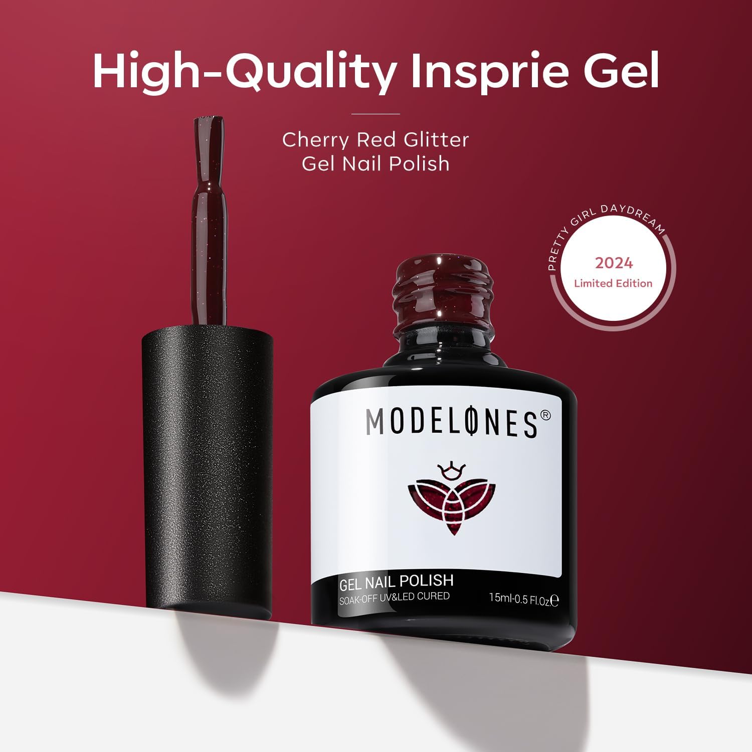 modelones Color Changing Burgundy Red Gel Nail Polish, 15 ML Black Red Mood Temperature Change Nail Polish Gel Soak Off Christmas Nail Art DIY Salon Manicure Holiday Gift for Girls Women - Image 7