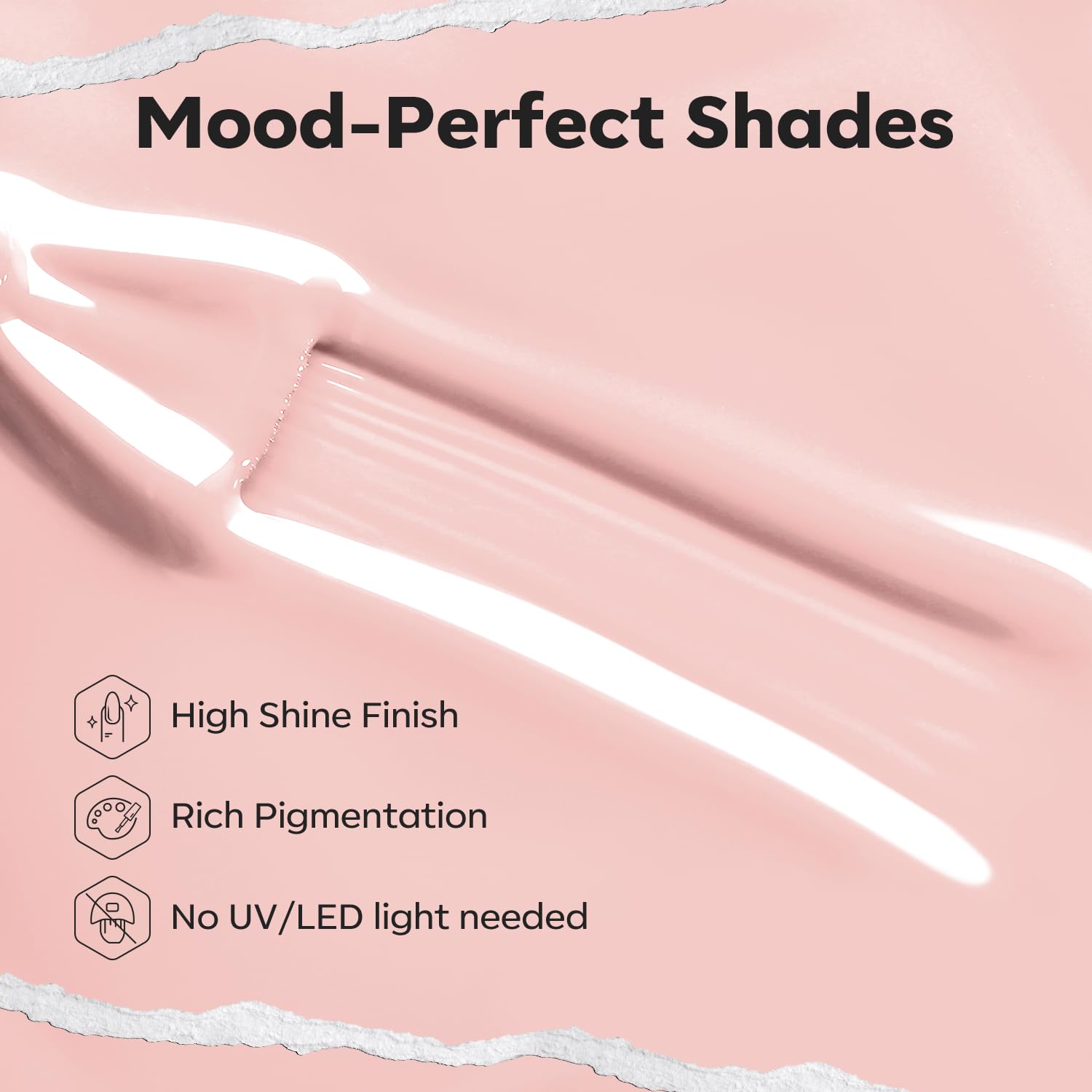 modelones Pastel Pink Nail Polish, Light Pale Pink 15 ml Quick Dry Nail Lacquer Strengthener Long Last Shine Fingernail Toe Nail Art DIY Home Travel Manicure Gift for Women Girls 0.5 Fl Oz - Image 3