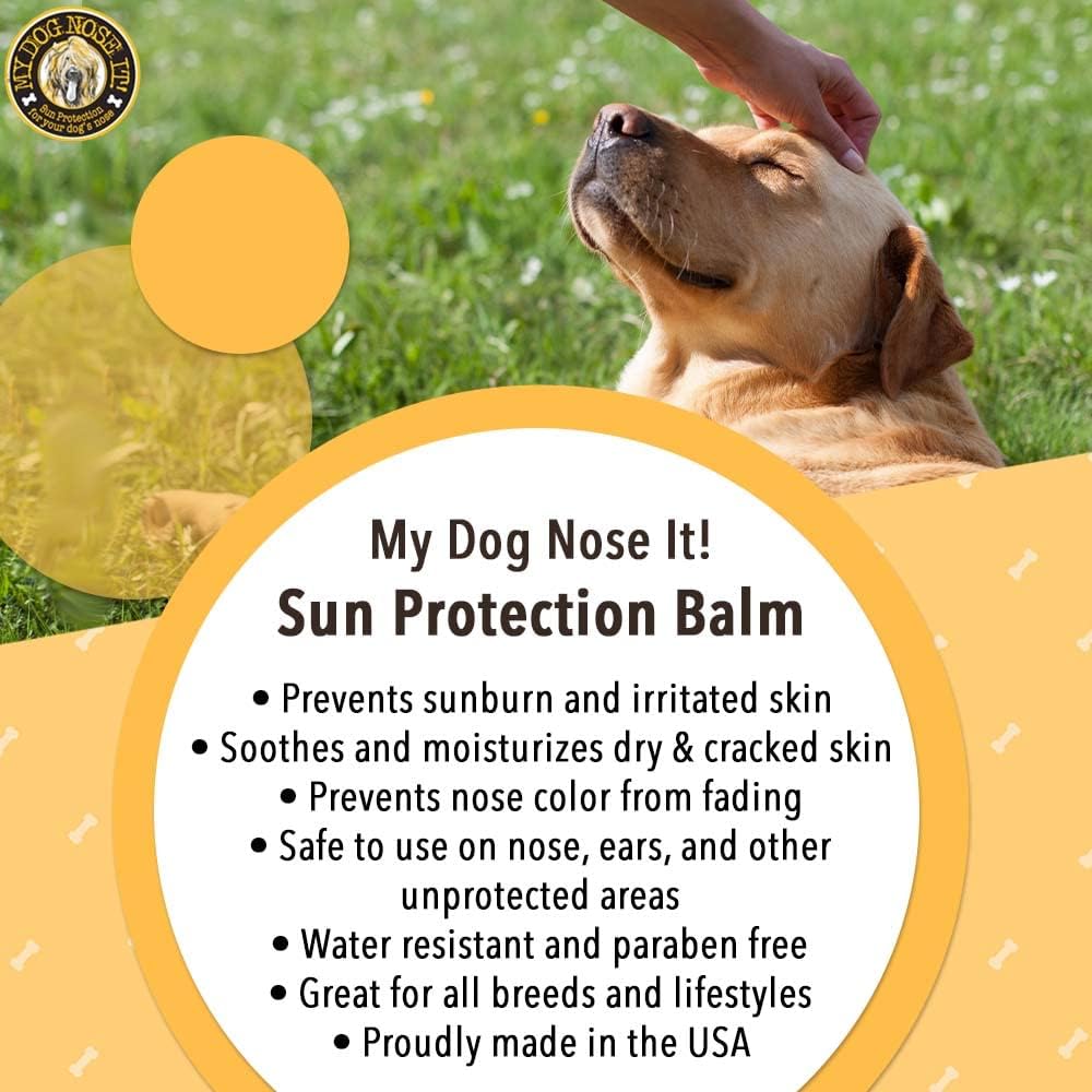 Moisturizing Sun Protection Balm for Dogs Noses - Protect Your Dog from Harmful UVA/UVB Rays .5 Ounce - Image 4