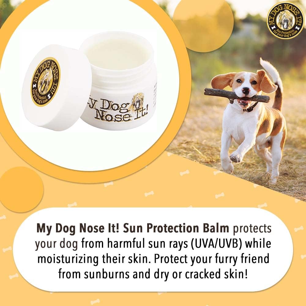 Moisturizing Sun Protection Balm for Dogs Noses - Protect Your Dog from Harmful UVA/UVB Rays .5 Ounce - Image 2