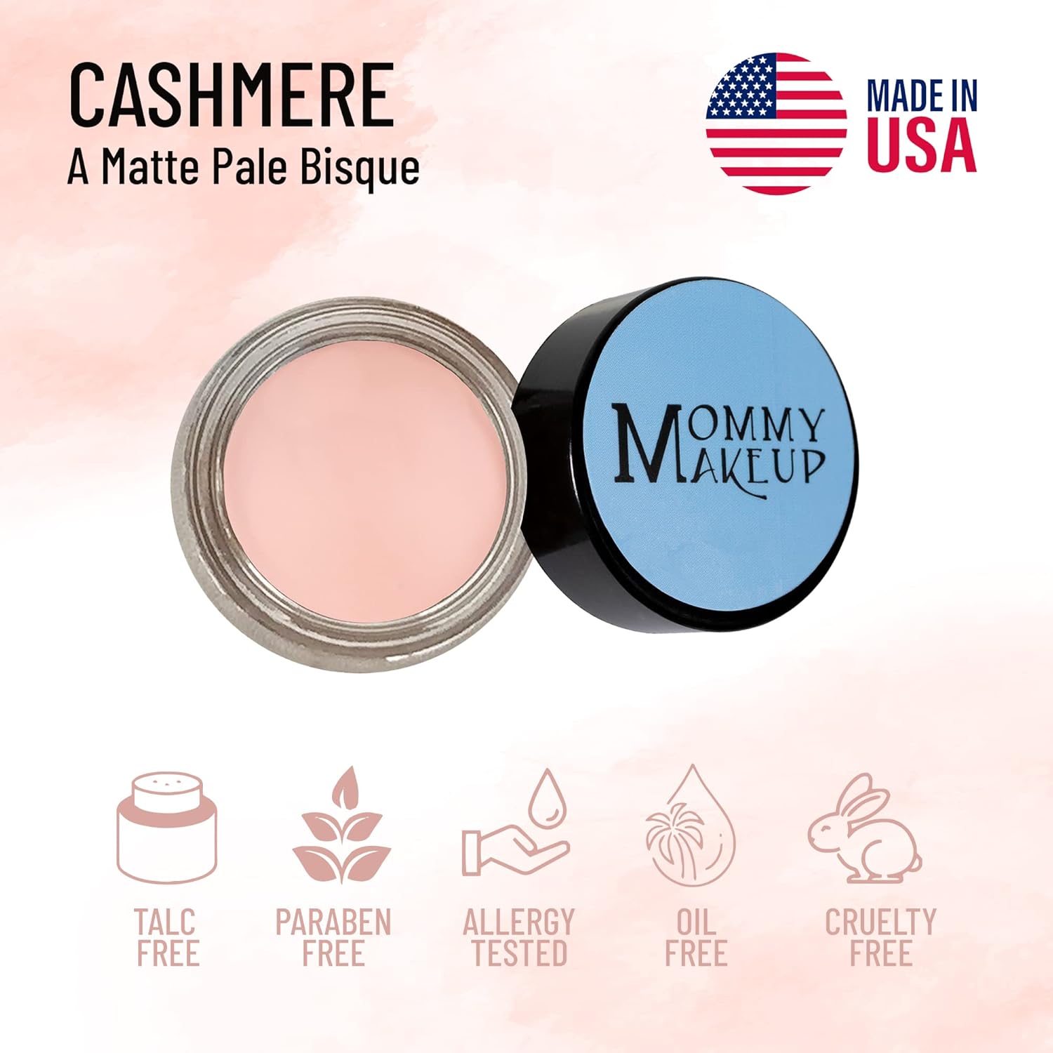 Mommy Makeup Any Wear Creme Eyeshadow - Waterproof, Smudge-proof, Highly Pigmented - Cream Eye Shadow for Eyes, Cheeks & Lips - Oil-free, Paraben-Free, Cruelty Free (Cashmere) - Image 2