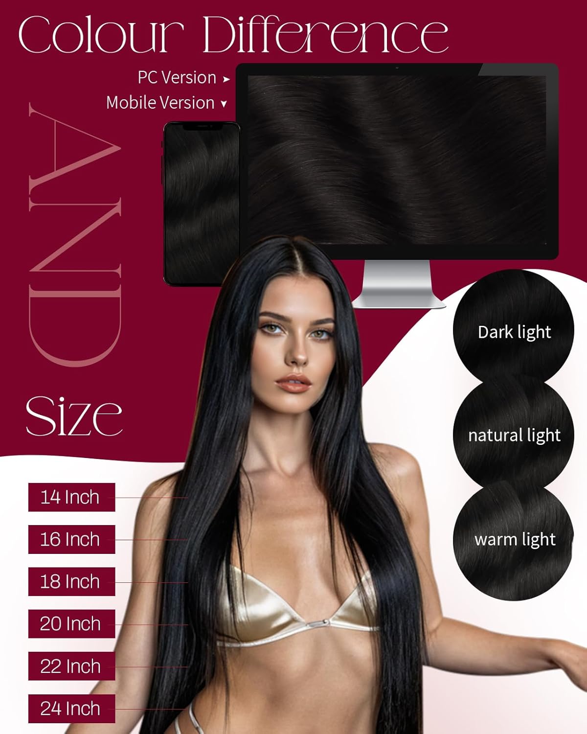 Moresoo Sew in Hair Extensions Real Human Hair Black Women Straight Remy Hair Weft Extensions Jet Black Weft Hair Extensions Human Hair Long 100G 20 Inch - Image 6