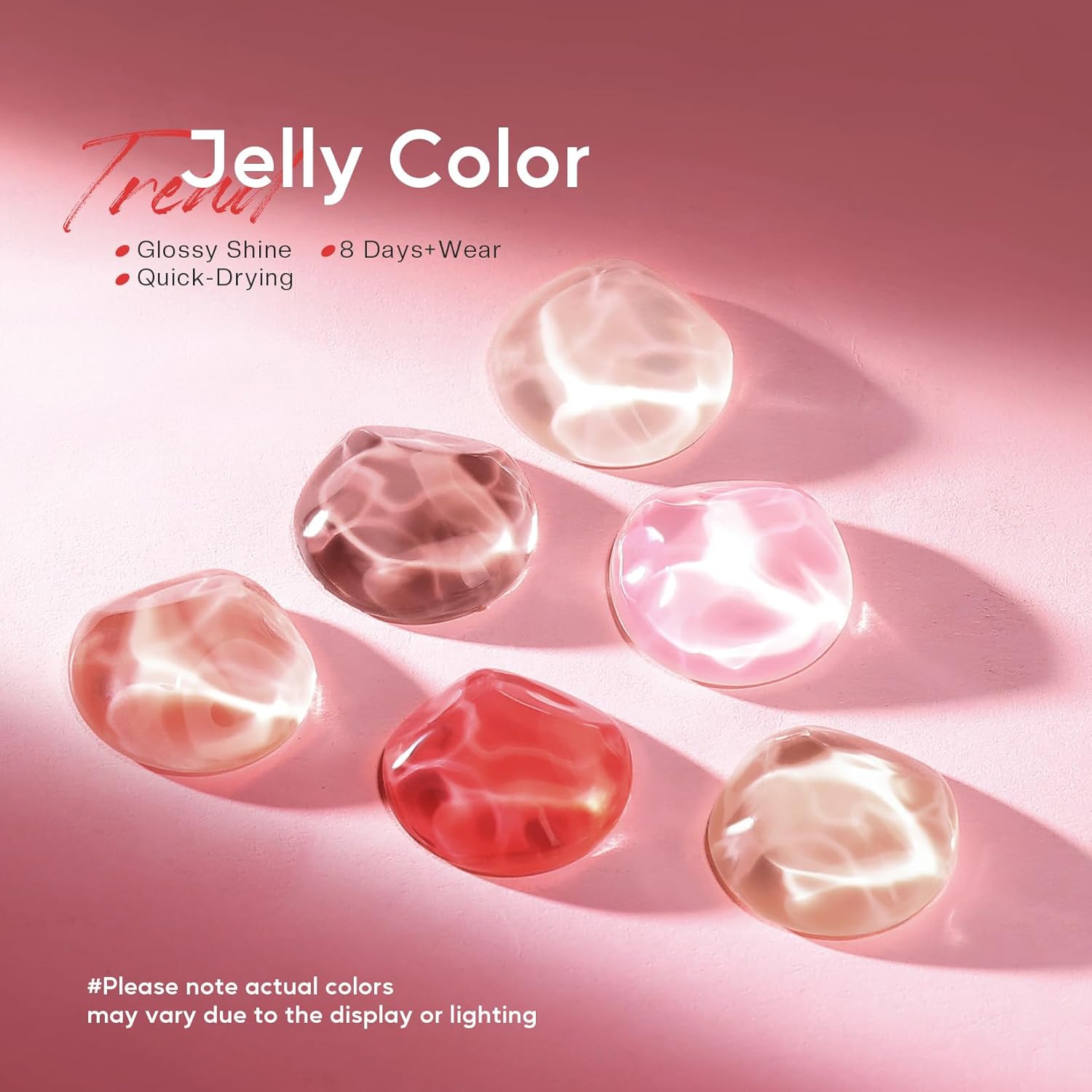 Morovan Sheer Jelly Glass Pink Nude Mini Nail Polish Kit for DIY Manicure - Image 5