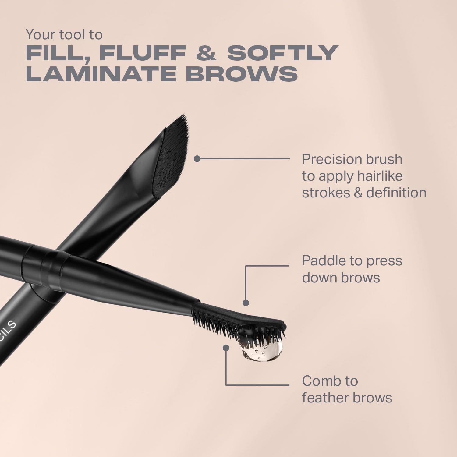 Morphe High Archiever Everyday Essentials Brow Kit - Precision Micro Eyebrow Pencil, Tinted Sculpting Brow Wax & 3-in-1 Brush for Shaping, Filling & Defining - Chocolate Mousse (3 Count) - Image 5