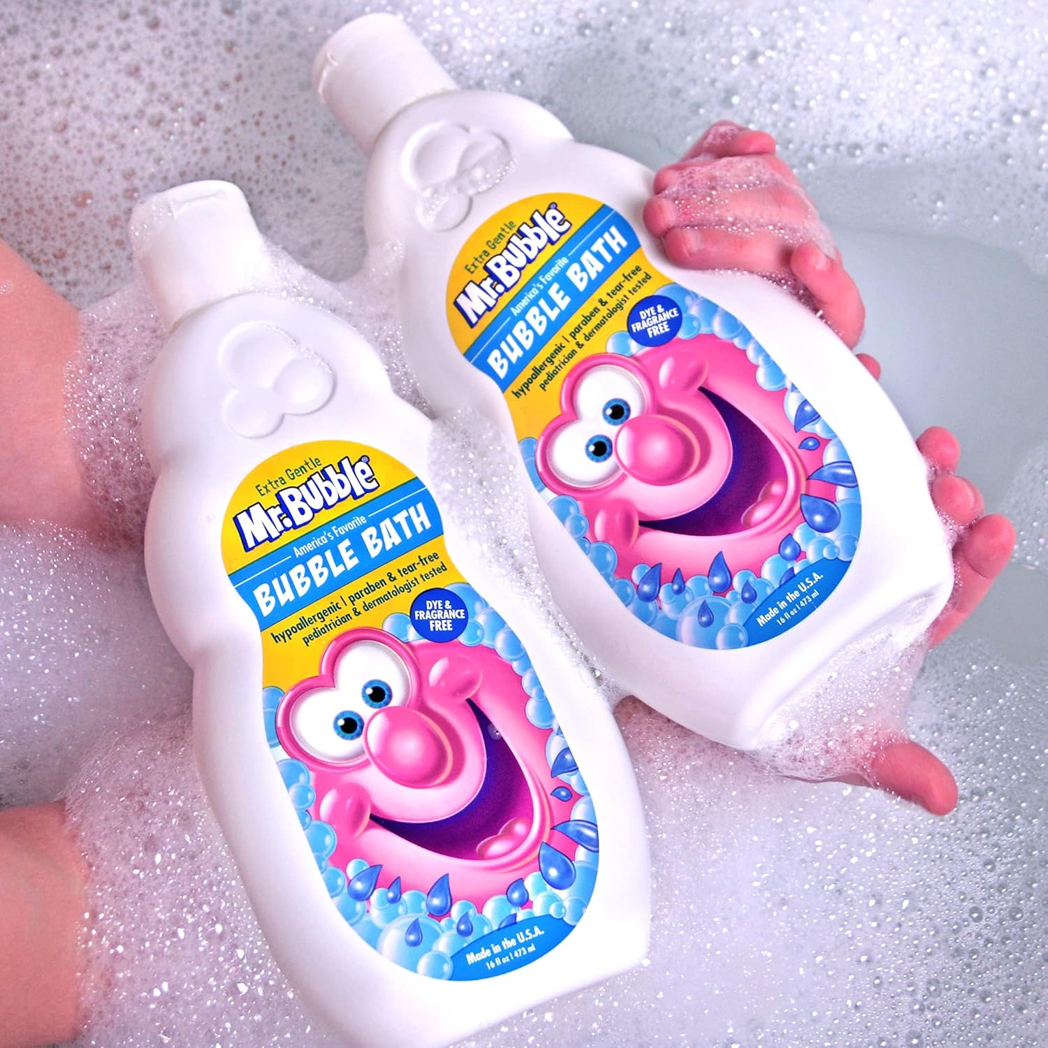 Mr. Bubble Extra Gentle Bubble Bath - Hypoallergenic, Tear Free Bubble Bath Solution Perfect for Sensitive Skin (Pack of 2 Bottles, 16 fl oz Each) - Image 6